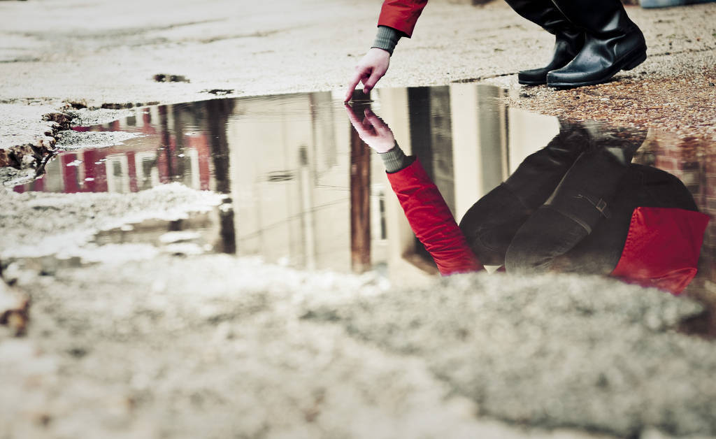 The beauty of potholes on the road!!