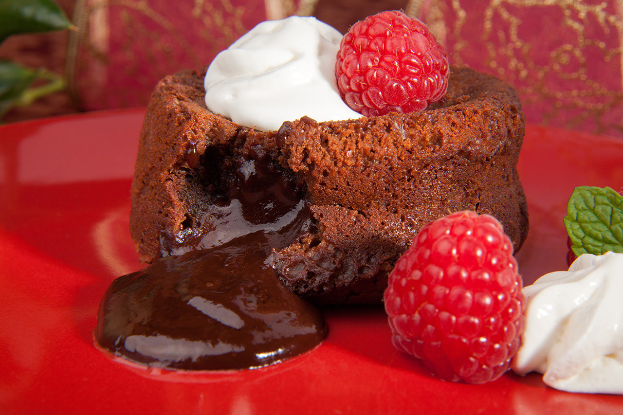 Baking the delicious looking molten Choco Lava cake