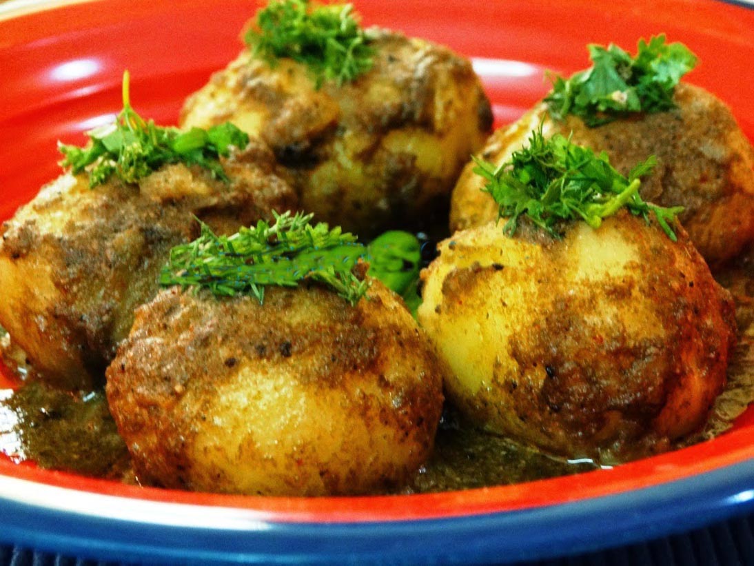 Kashmiri Dum Aloo -  Spicy and Scrumptious