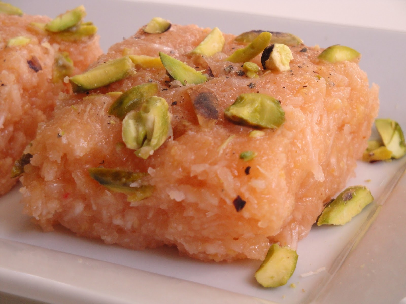 Enjoying Besan Coconut Barfi during Makar Sankranti