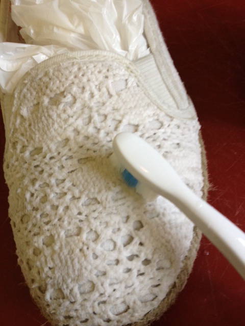 How white shoes continue stay white