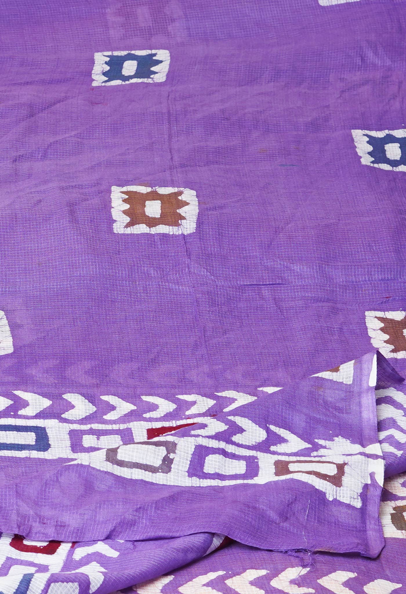Violet Pure Batik Kota Cotton Dupatta – UDS5343