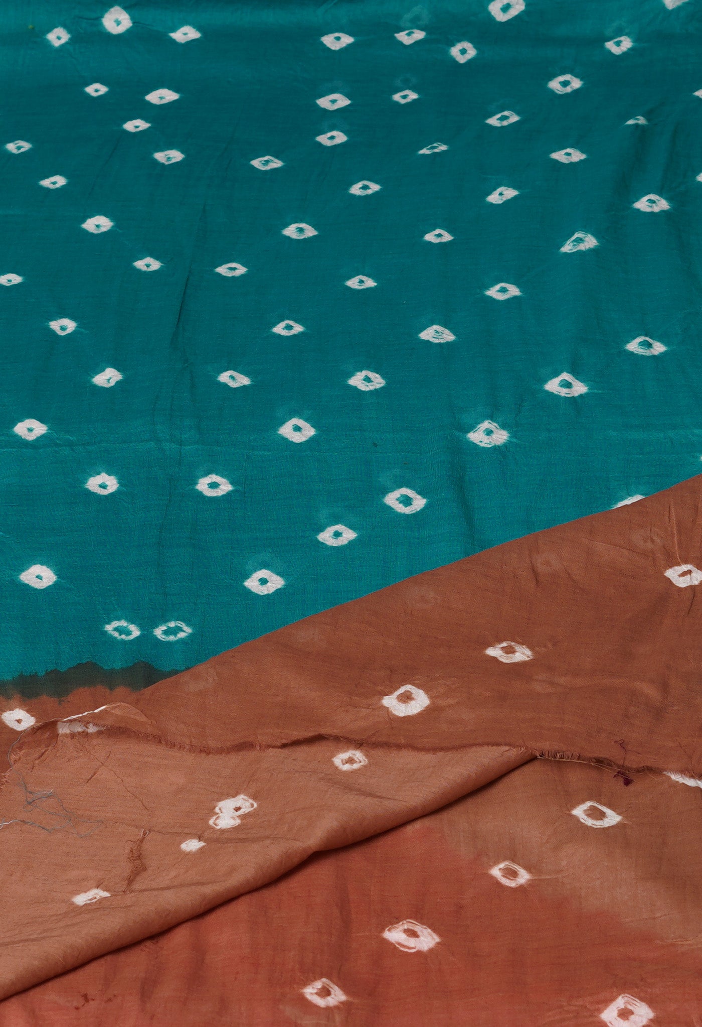 Green Pure Bandhani Printed Cotton Dupatta-UDS5661