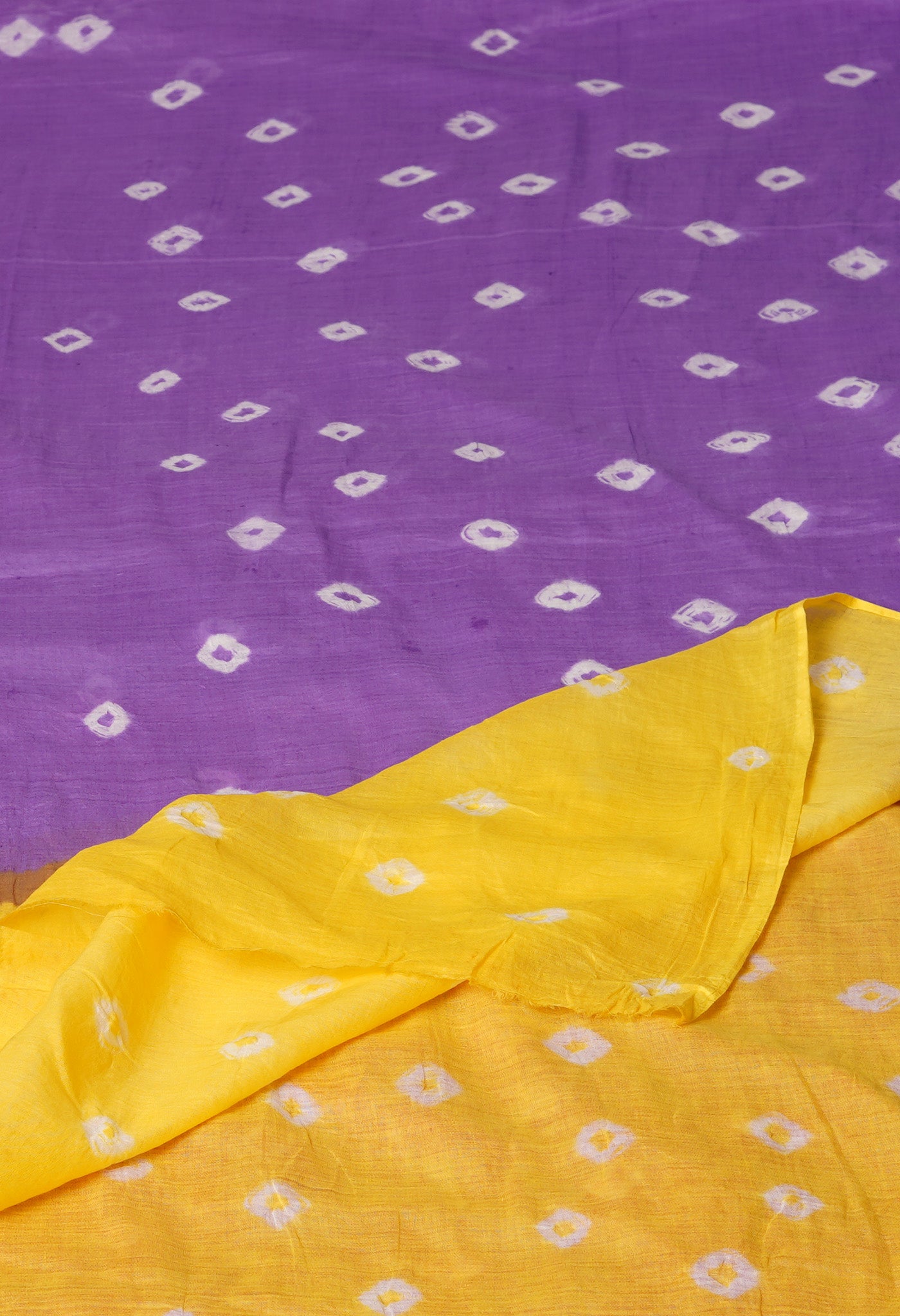Violet Pure Bandhani Printed Cotton Dupatta-UDS5669