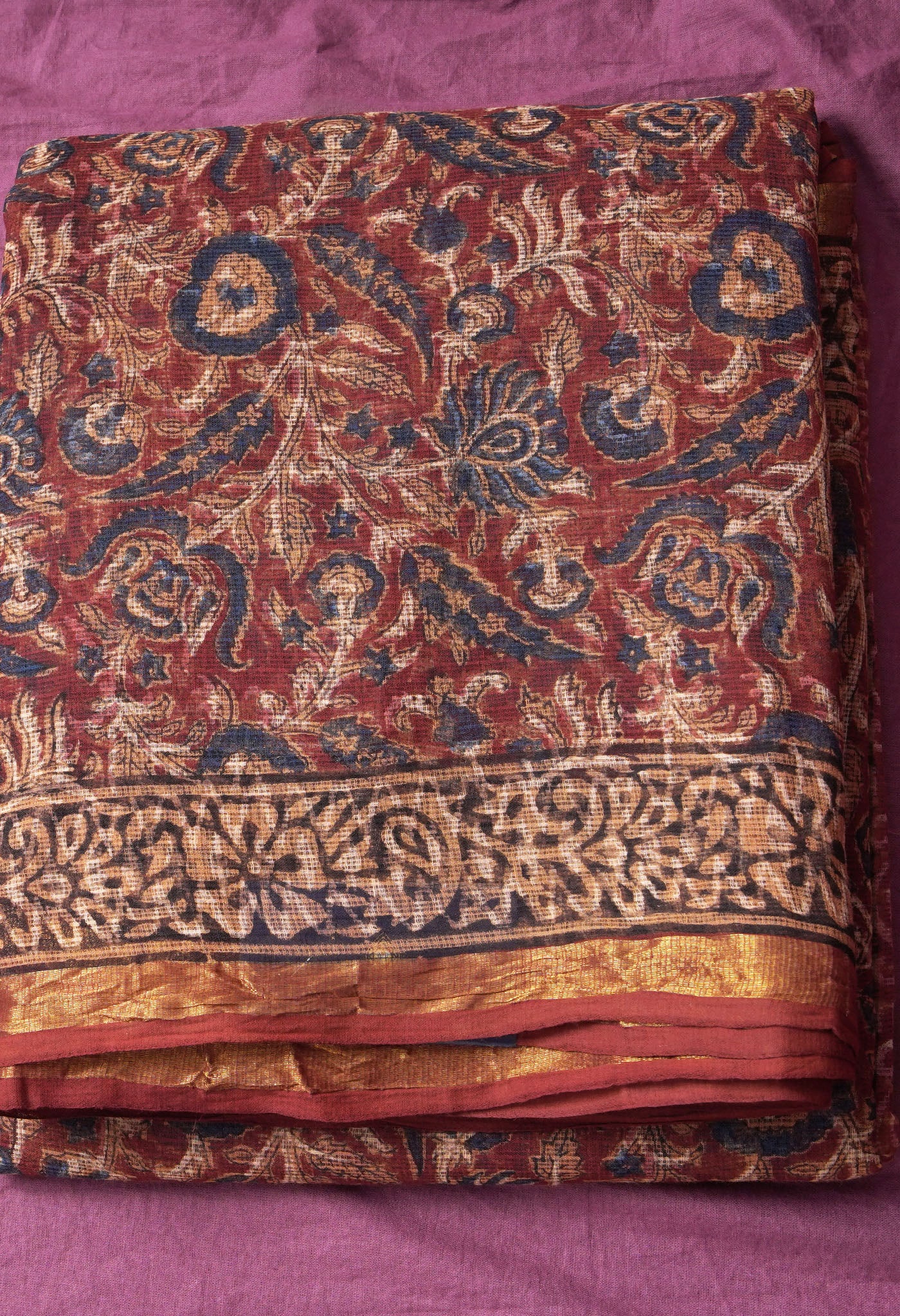 Pure Jaipur Bagru Block Printed Kota Cotton Saree-ULAC0001/71-61