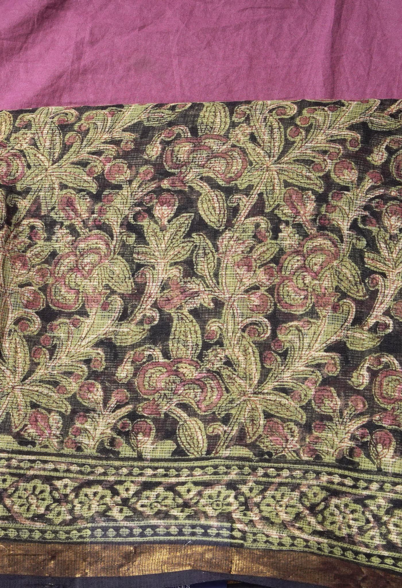 Pure Jaipur Bagru Block Printed Kota Cotton Saree-ULAC0001/71-62