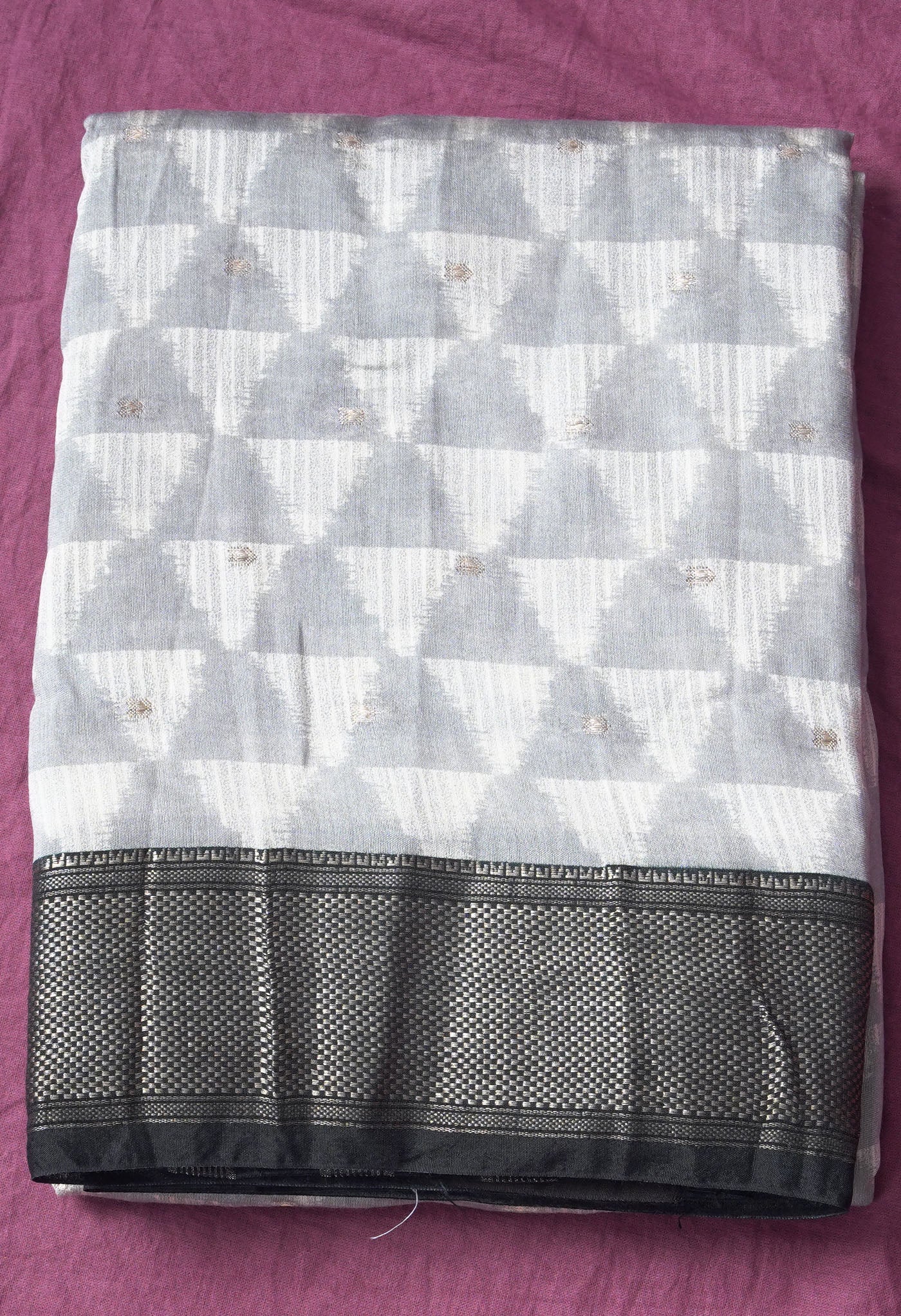 Pure Ikat Printed Chanderi Silk Saree-ULAC0002/16-11