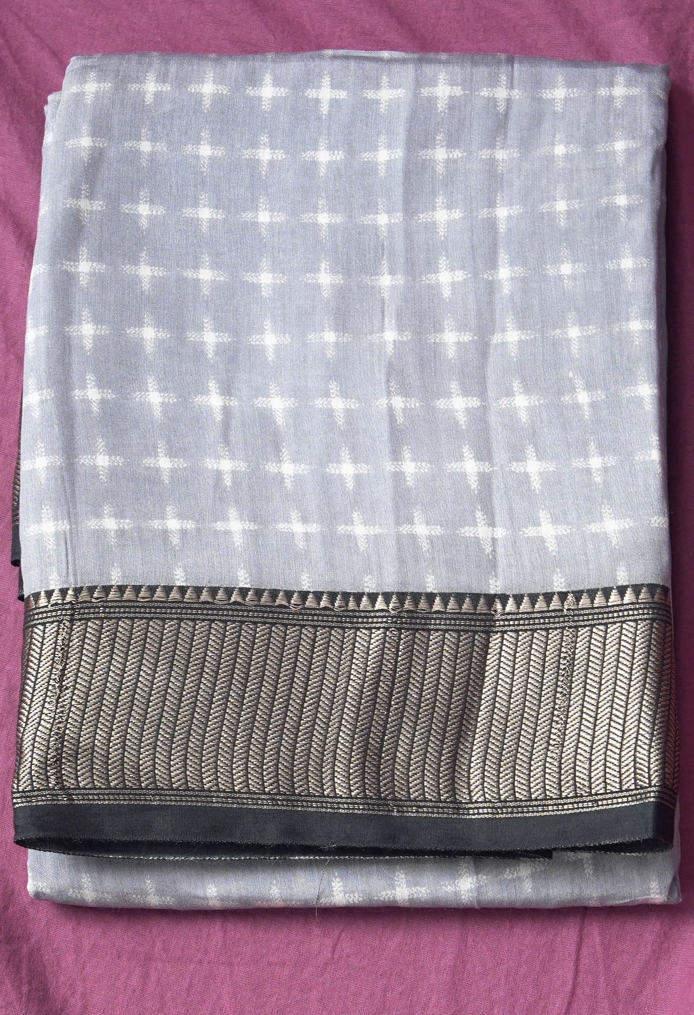 Pure Ikat Printed Chanderi Silk Saree-ULAC0002/16-6