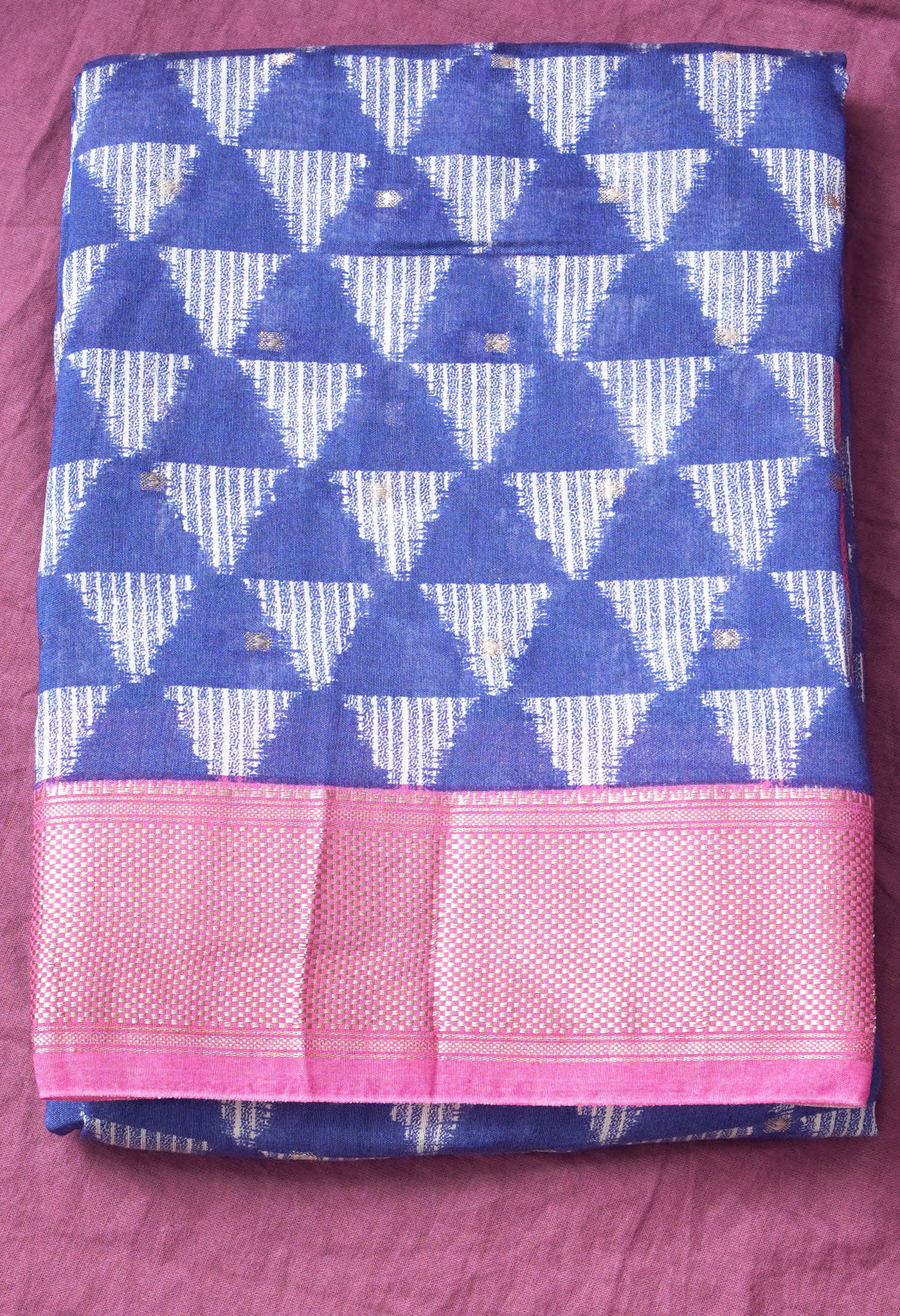 Pure Ikat Printed Chanderi Silk Saree-ULAC0002/16-9