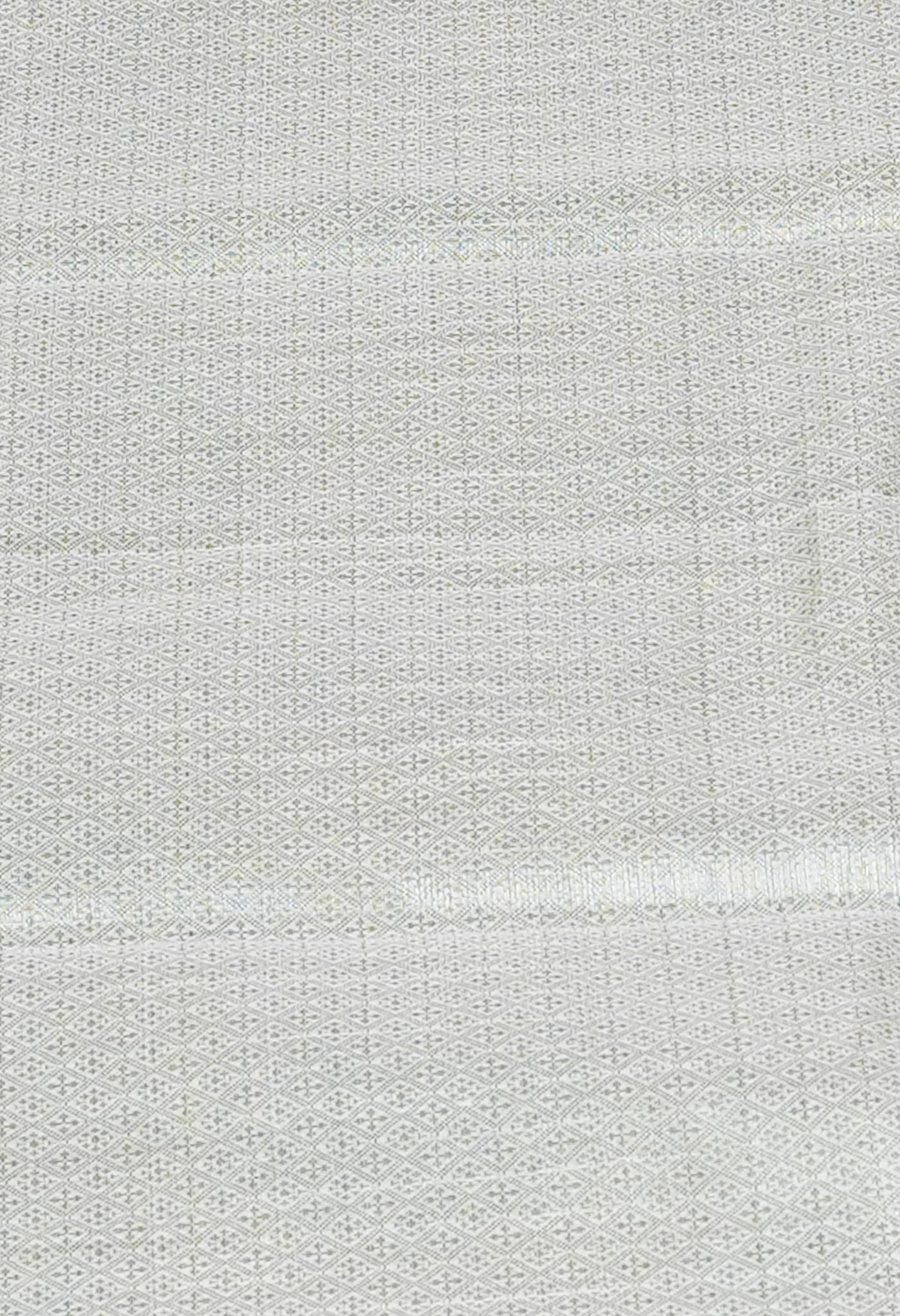 Cream Banarasi Chanderi Sico Saree-UNM73394