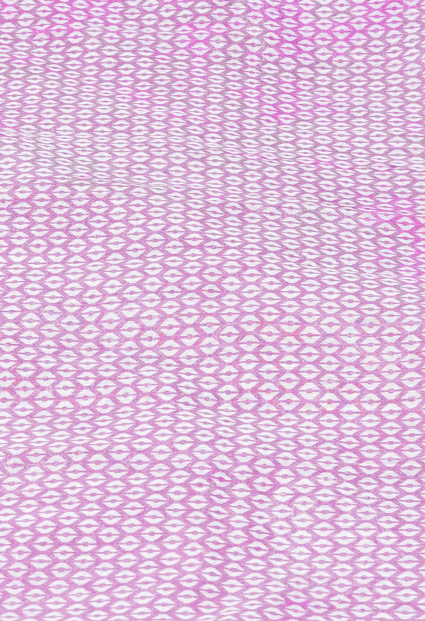 Pink Screen Printed Chanderi Sico Saree
