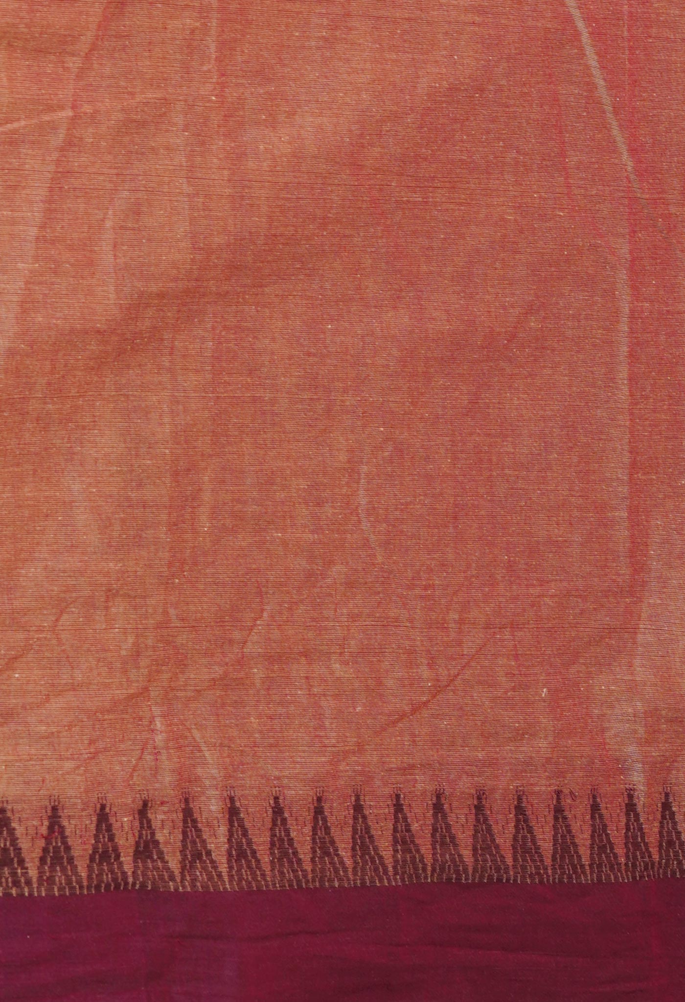 Brown Plain Chettinad Cotton Saree-UNM73625