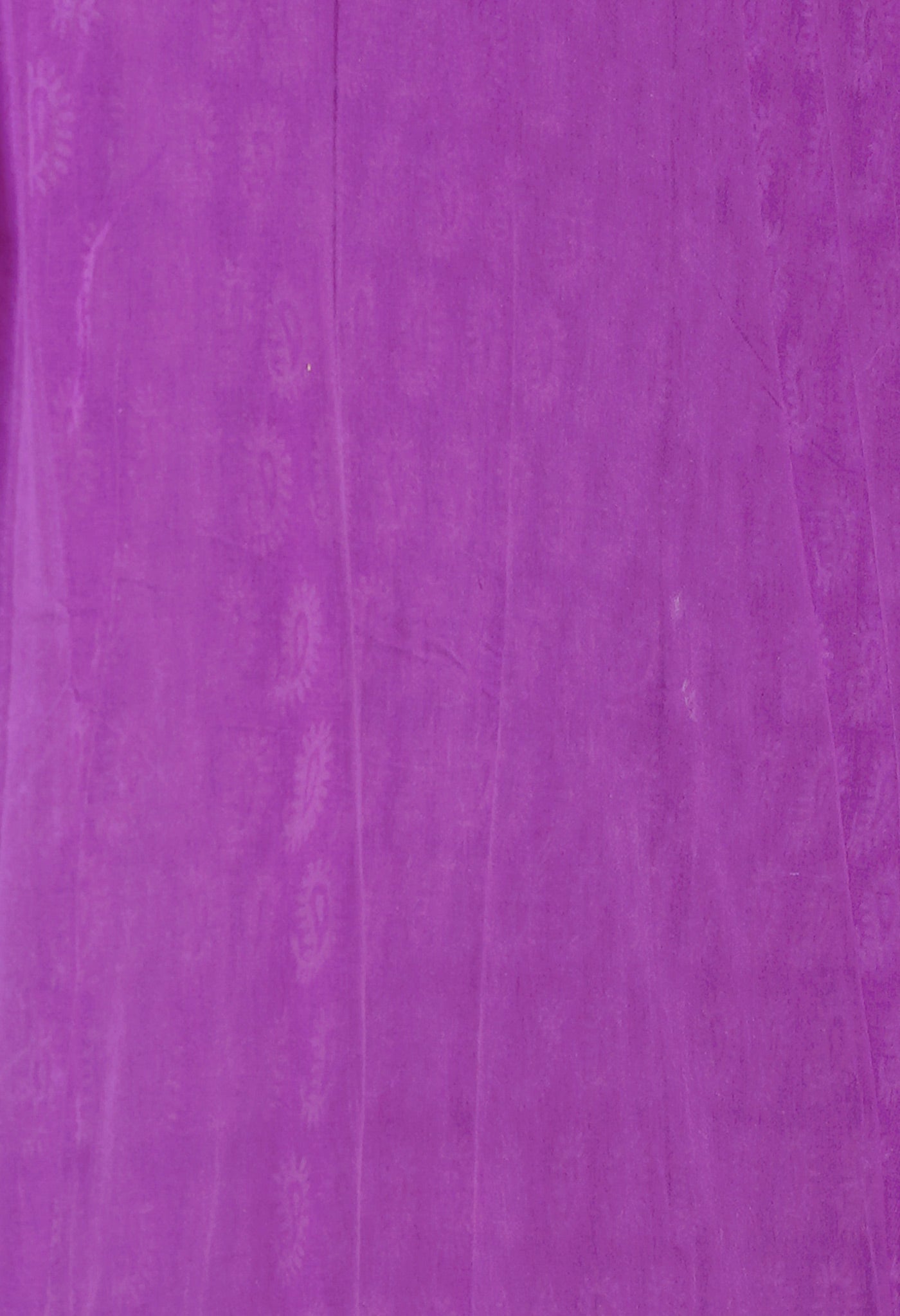 Purple Pure Hand Block Printed Soft Cotton Saree