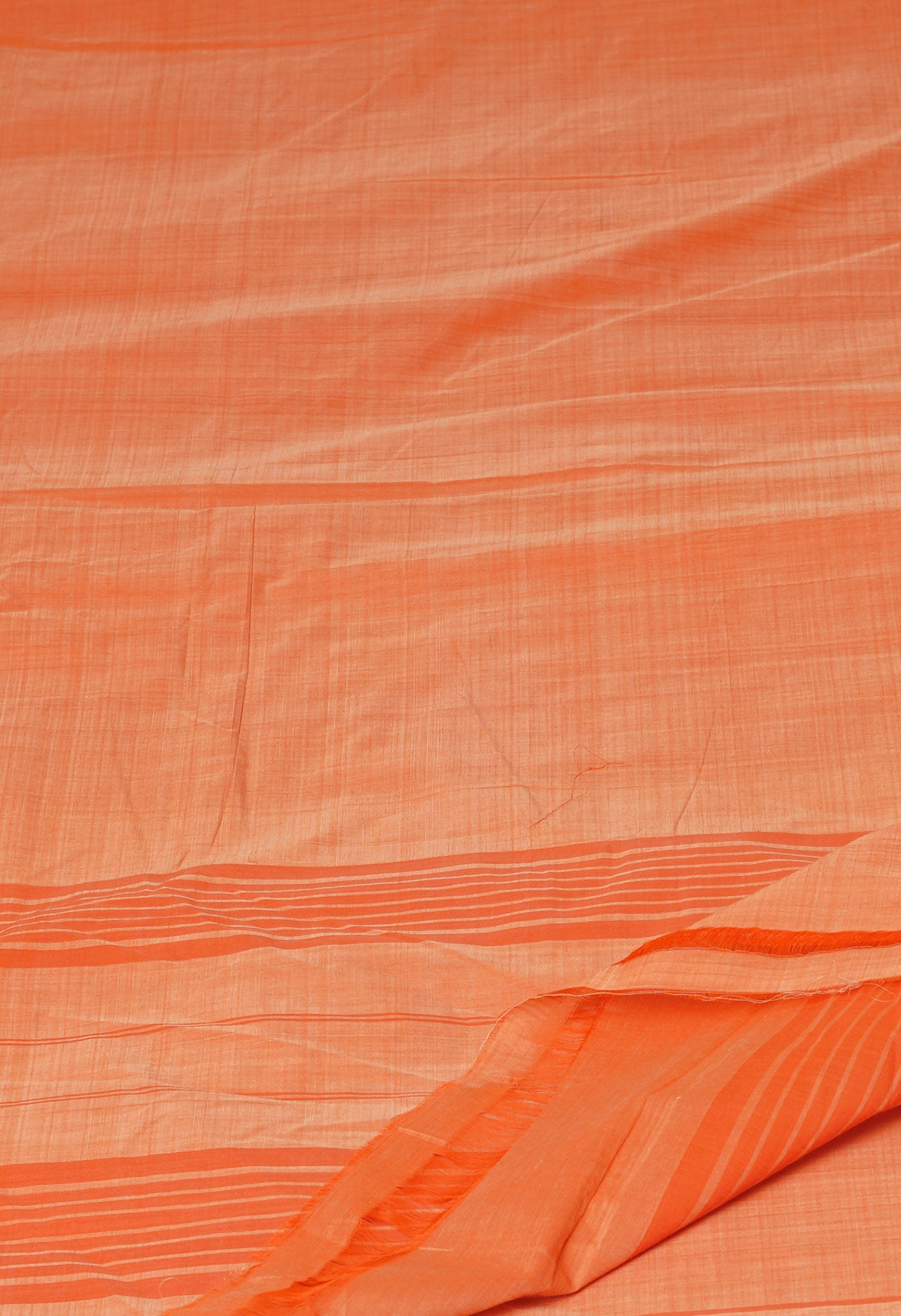 Orange Pure Andhra Handloom Cotton Saree