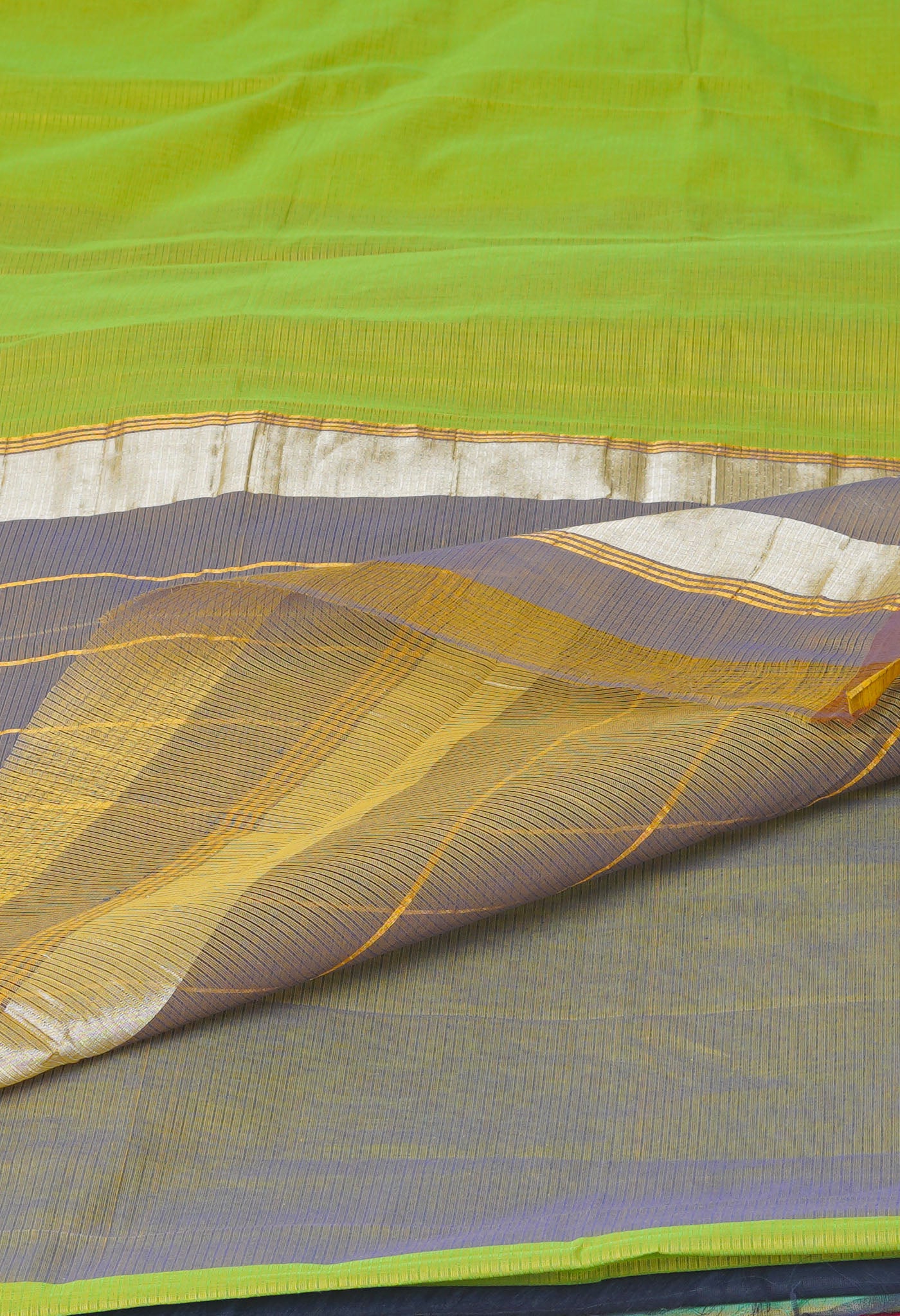 Green Pure Handloom Cotton Saree