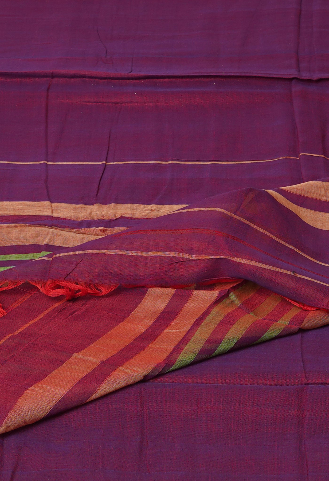 Maroon Pure Handloom Narayani Cotton Saree