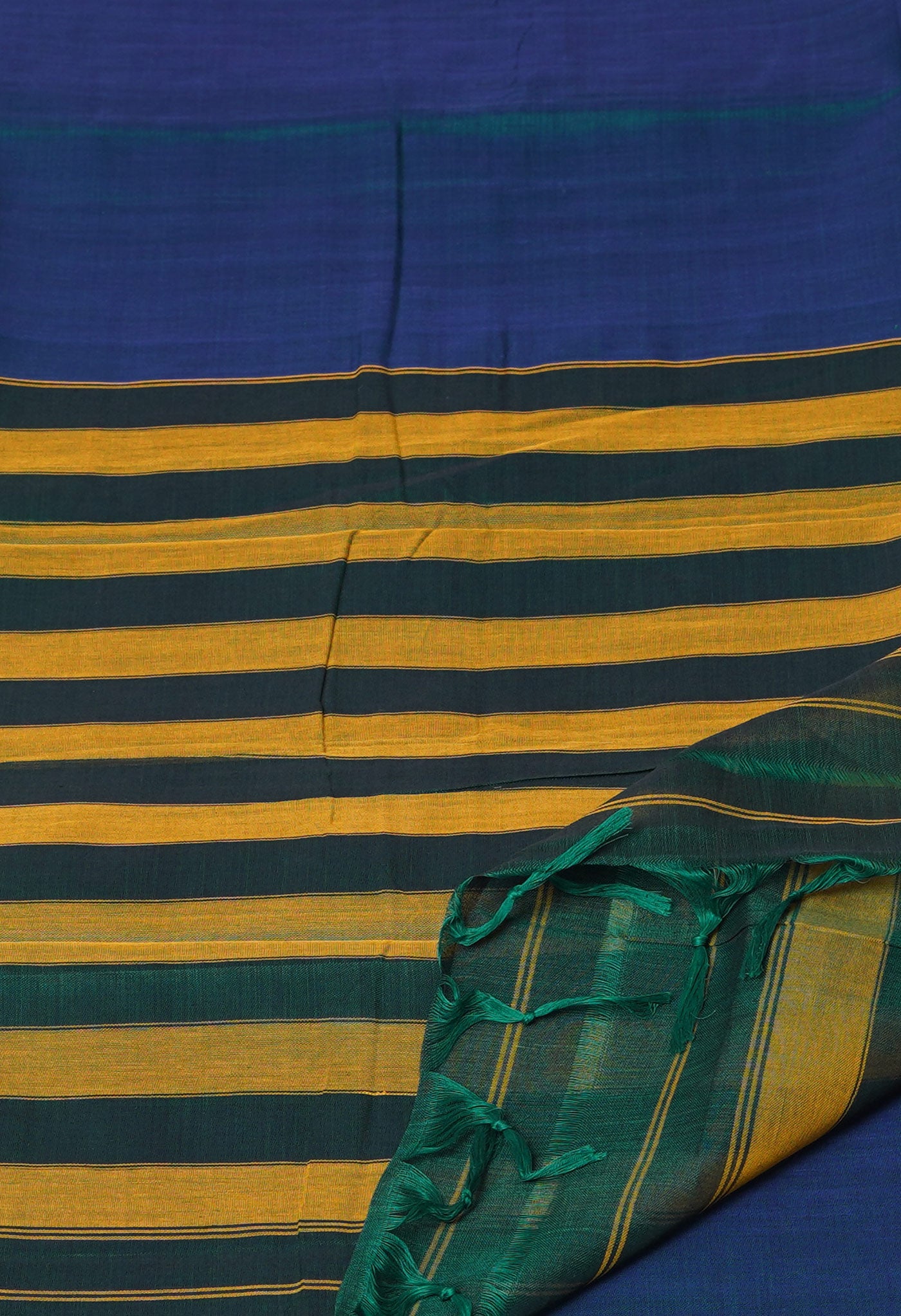 Peacock Blue Pure Handloom Narayani Cotton Saree