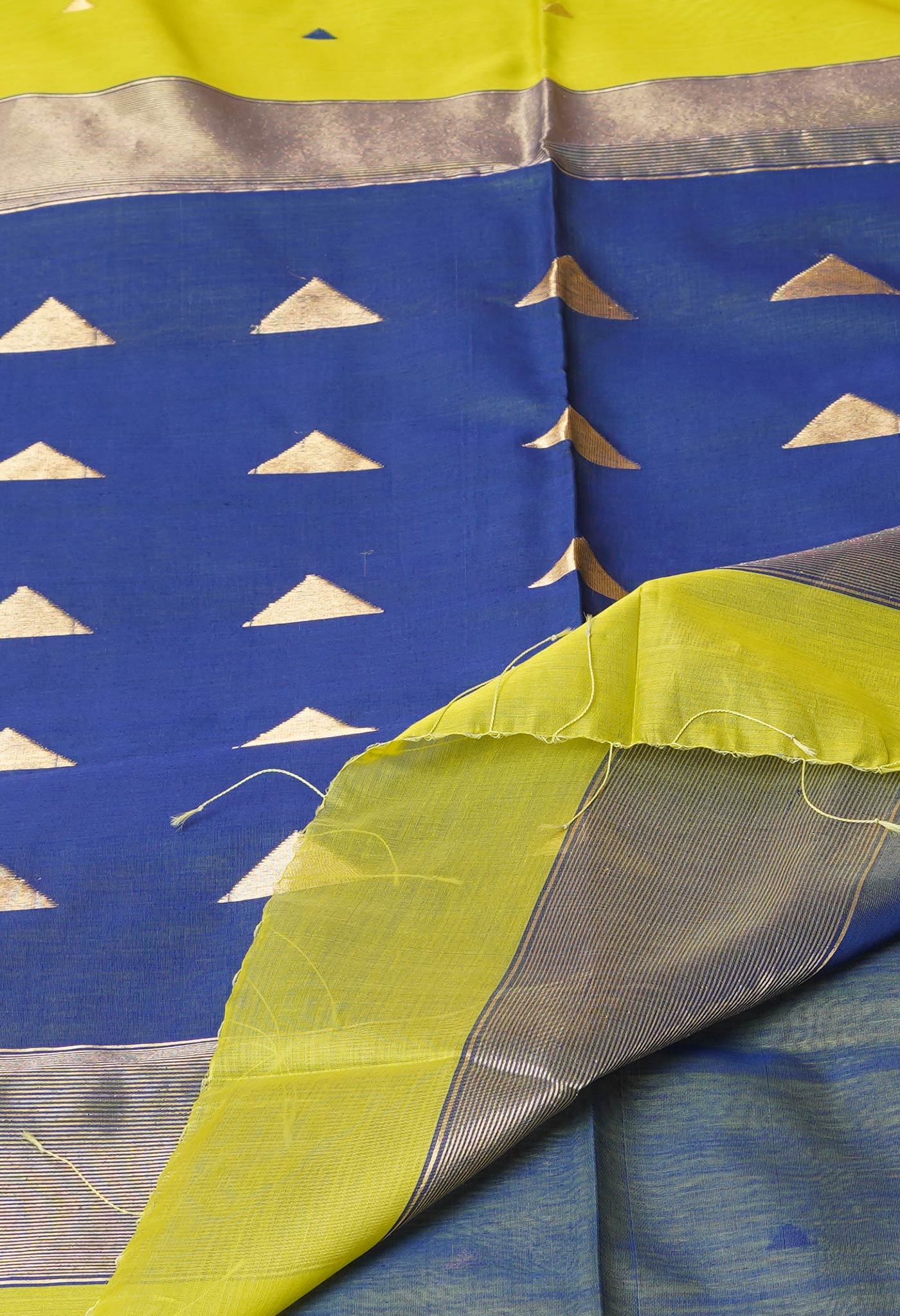 Green Pure Handloom Maheshwari Sico Saree-UNM75902