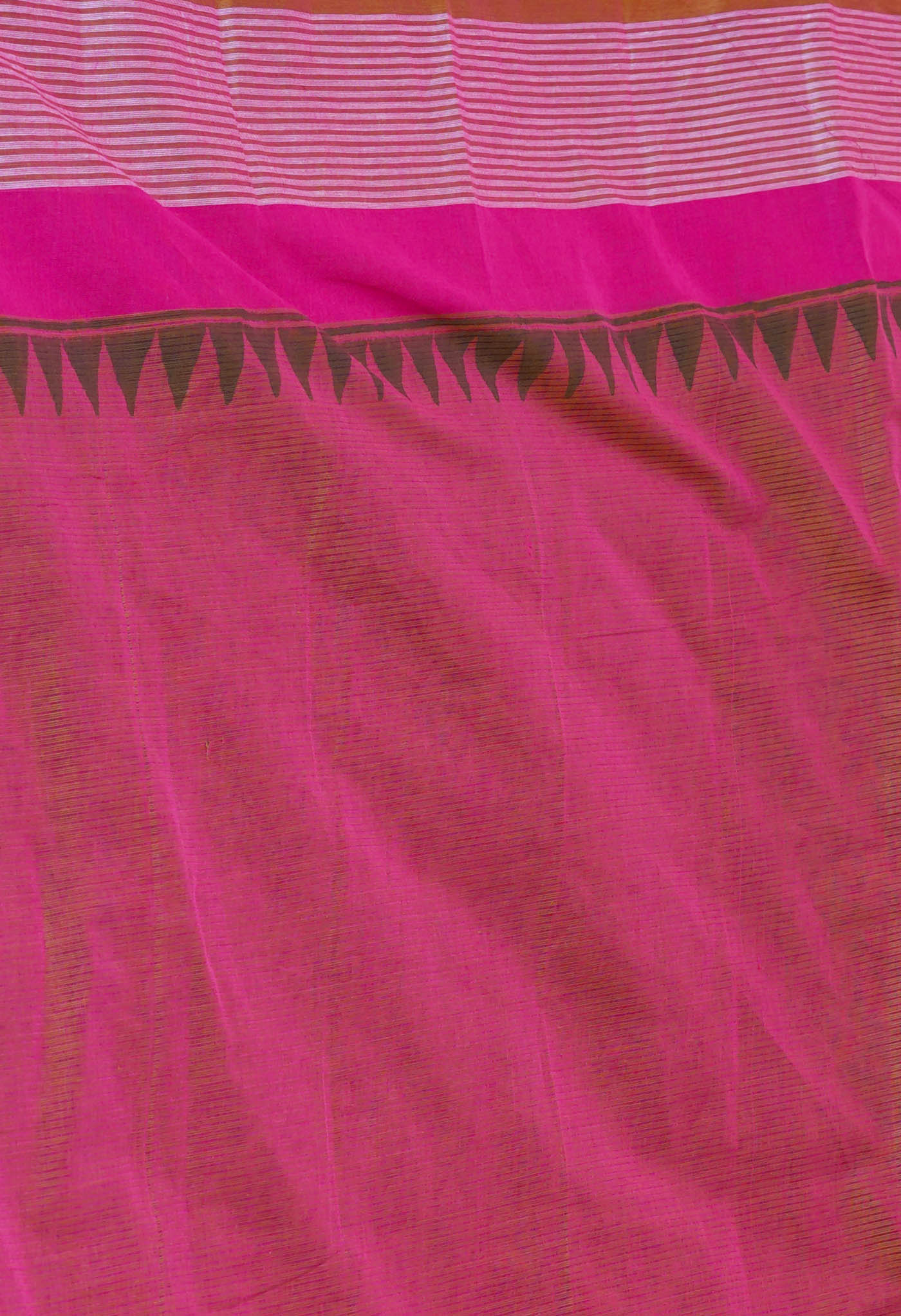 Mehind Green Pure Block Printed Mangalgiri Cotton Saree-UNM75925