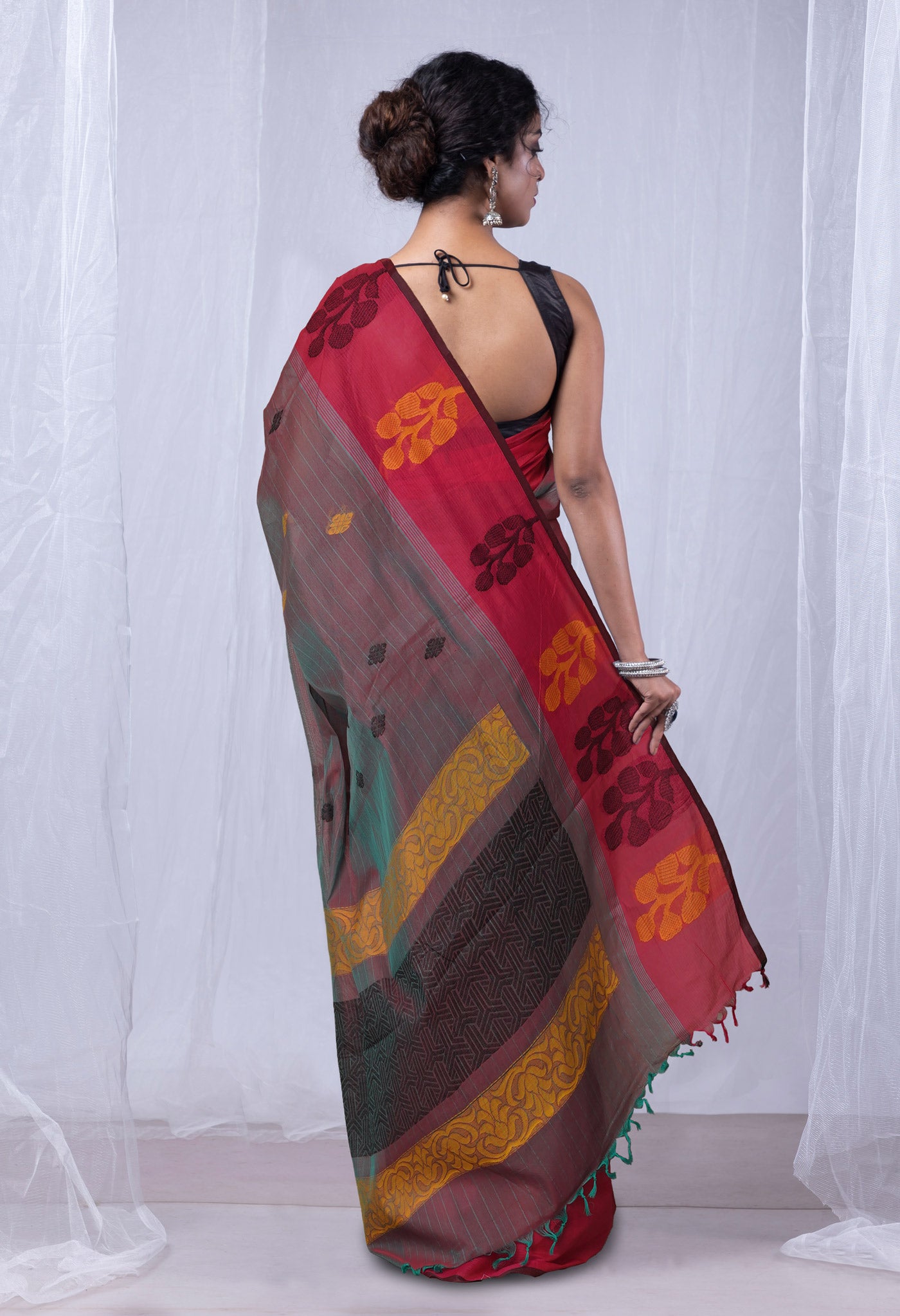 Green Pure Chettinad Soft Cotton Saree-UNM75938