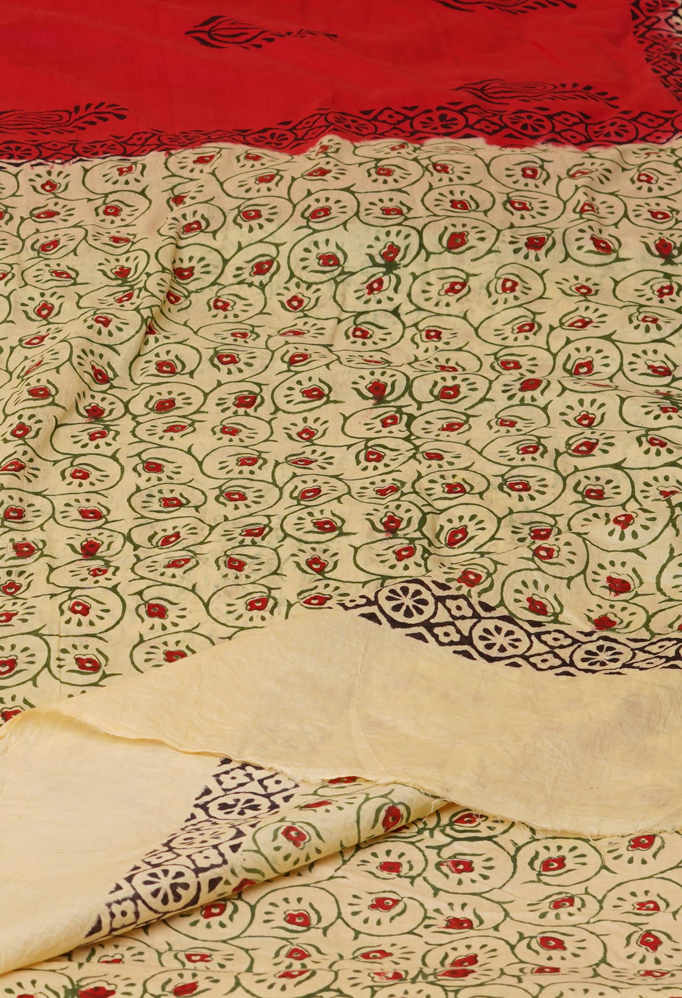 Pink Pure Hand Block Printed Soft Cotton Saree