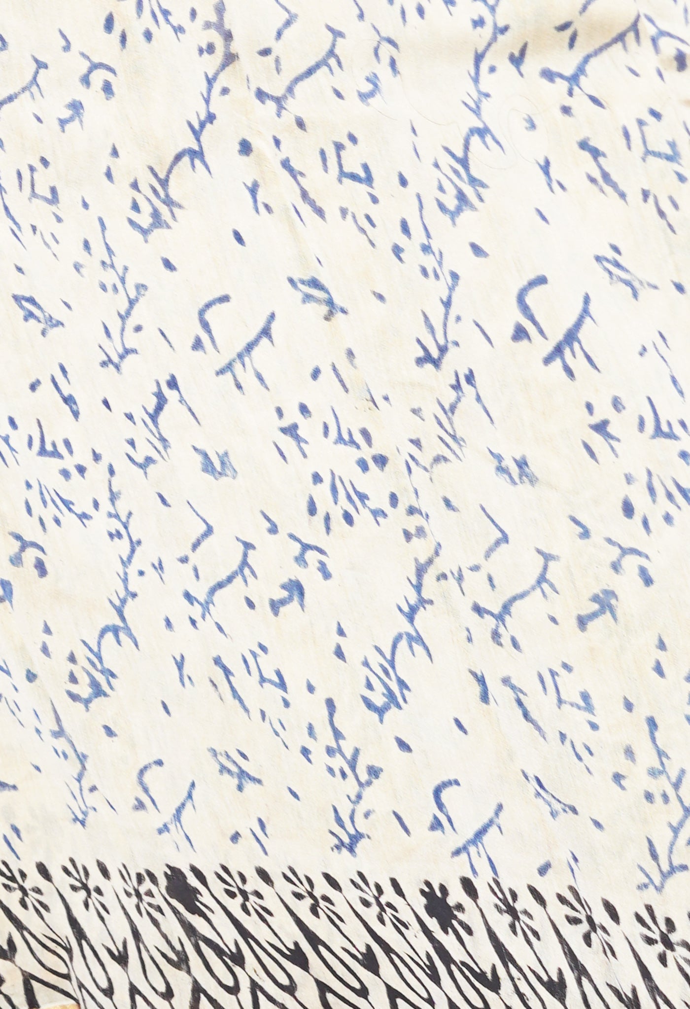 Yellow Pure Bagru Kalamkari Printed Chanderi Sico Saree-UNM77482