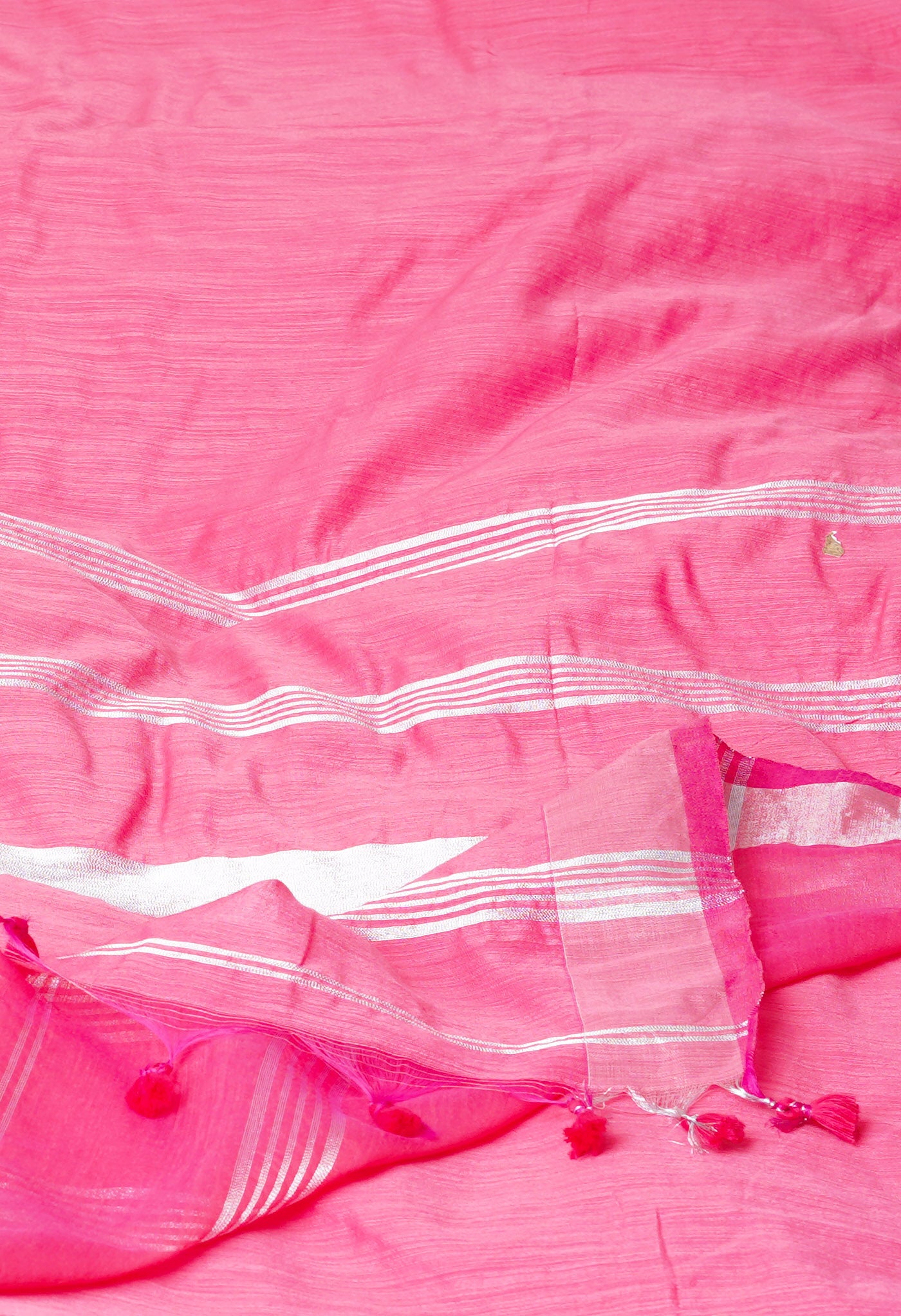 Pink Pure Bengal Sico Saree