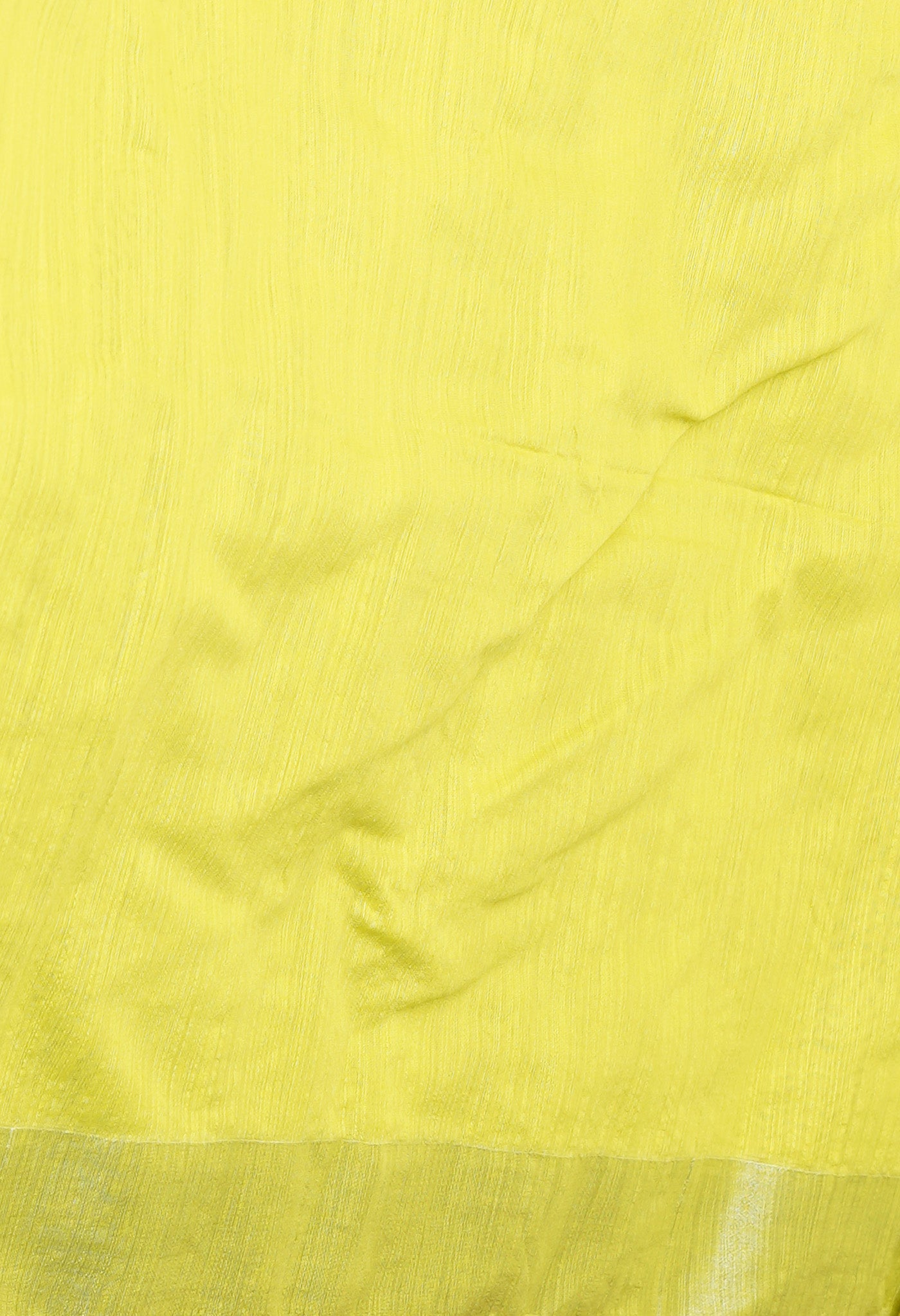 Lemon Yellow Pure Bengal Sico Saree