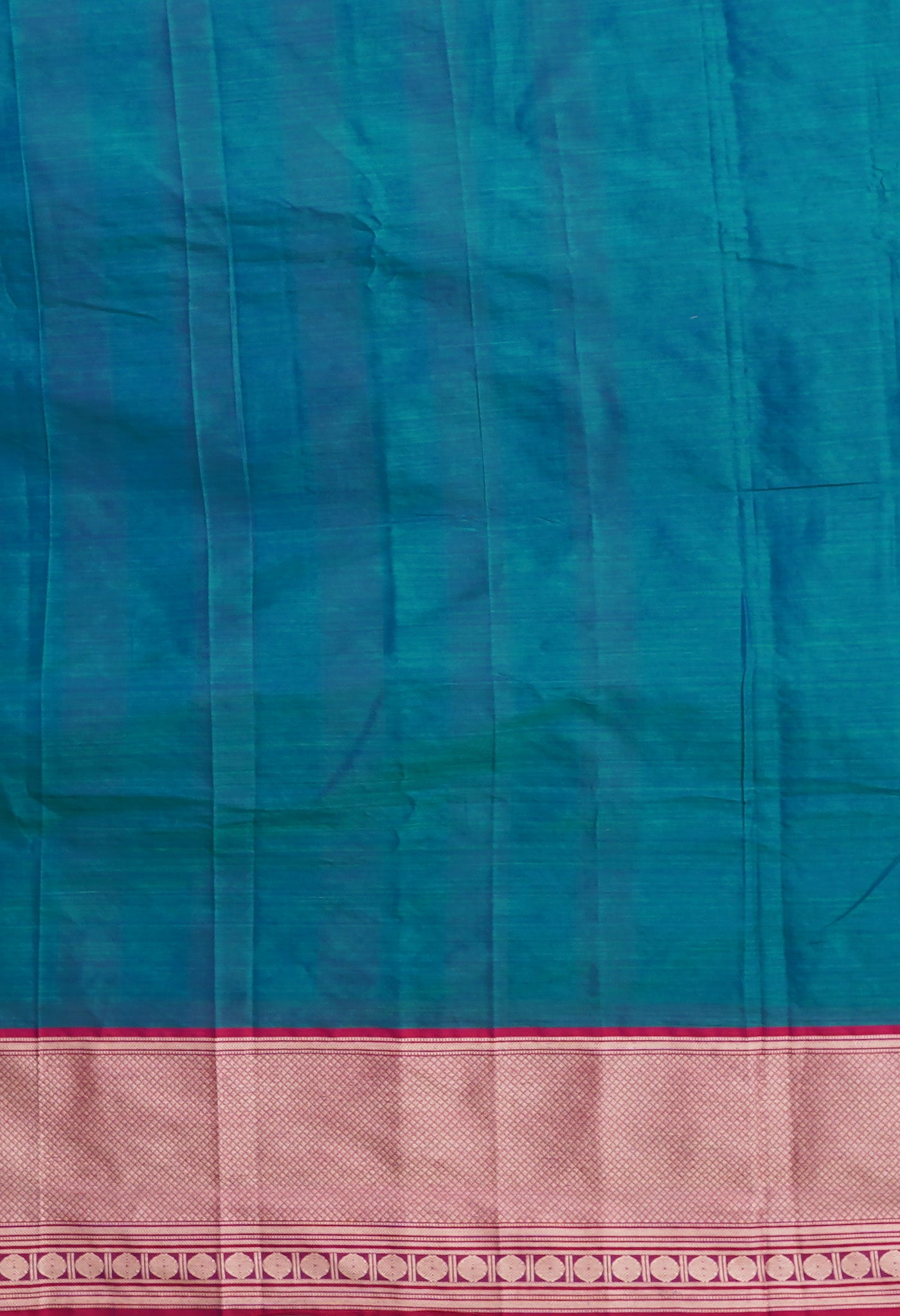 Peacock Green Pure Handloom Narayani Cotton Saree-UNM78253