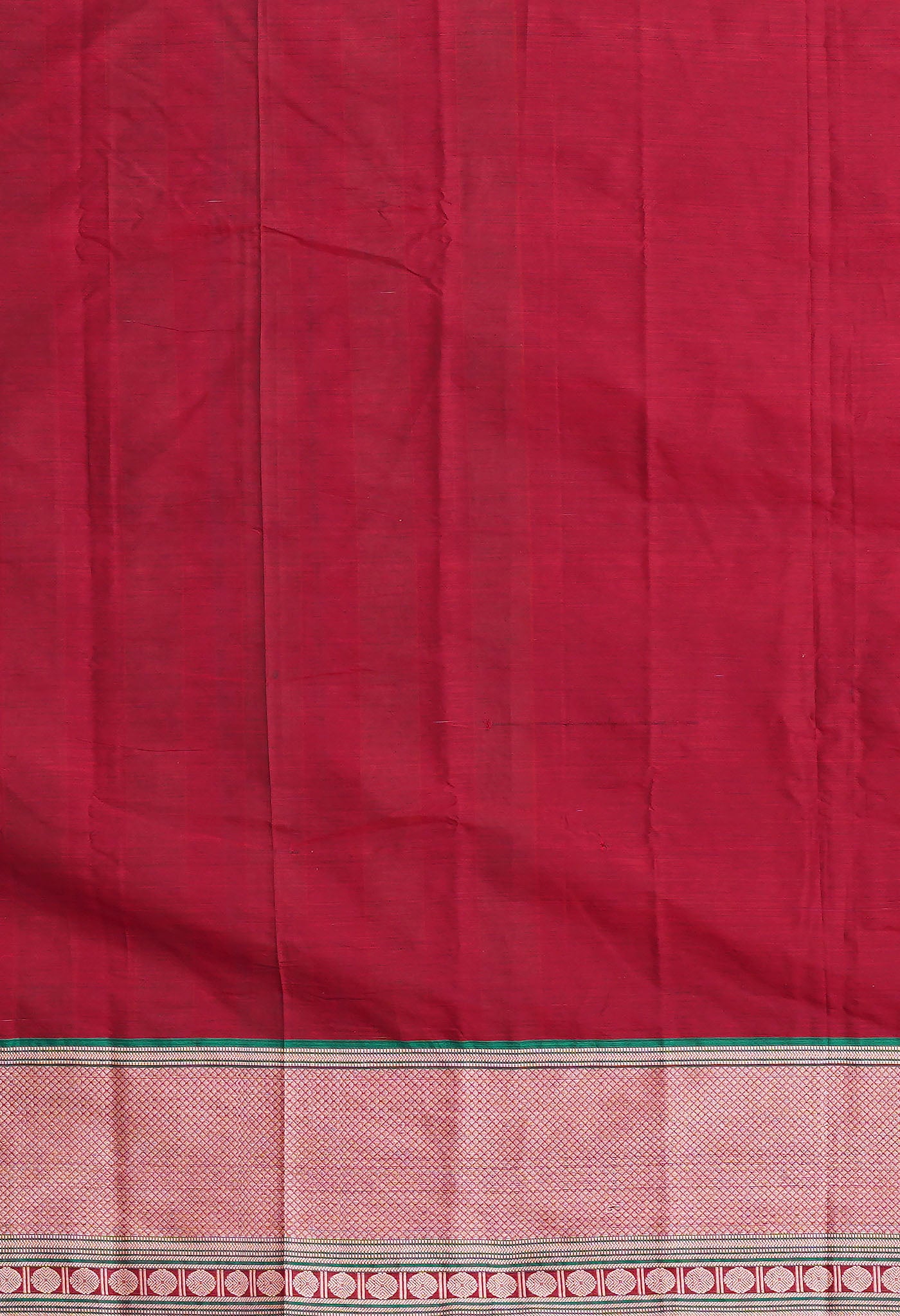 Maroon Pure Handloom Narayani Cotton Saree-UNM78259