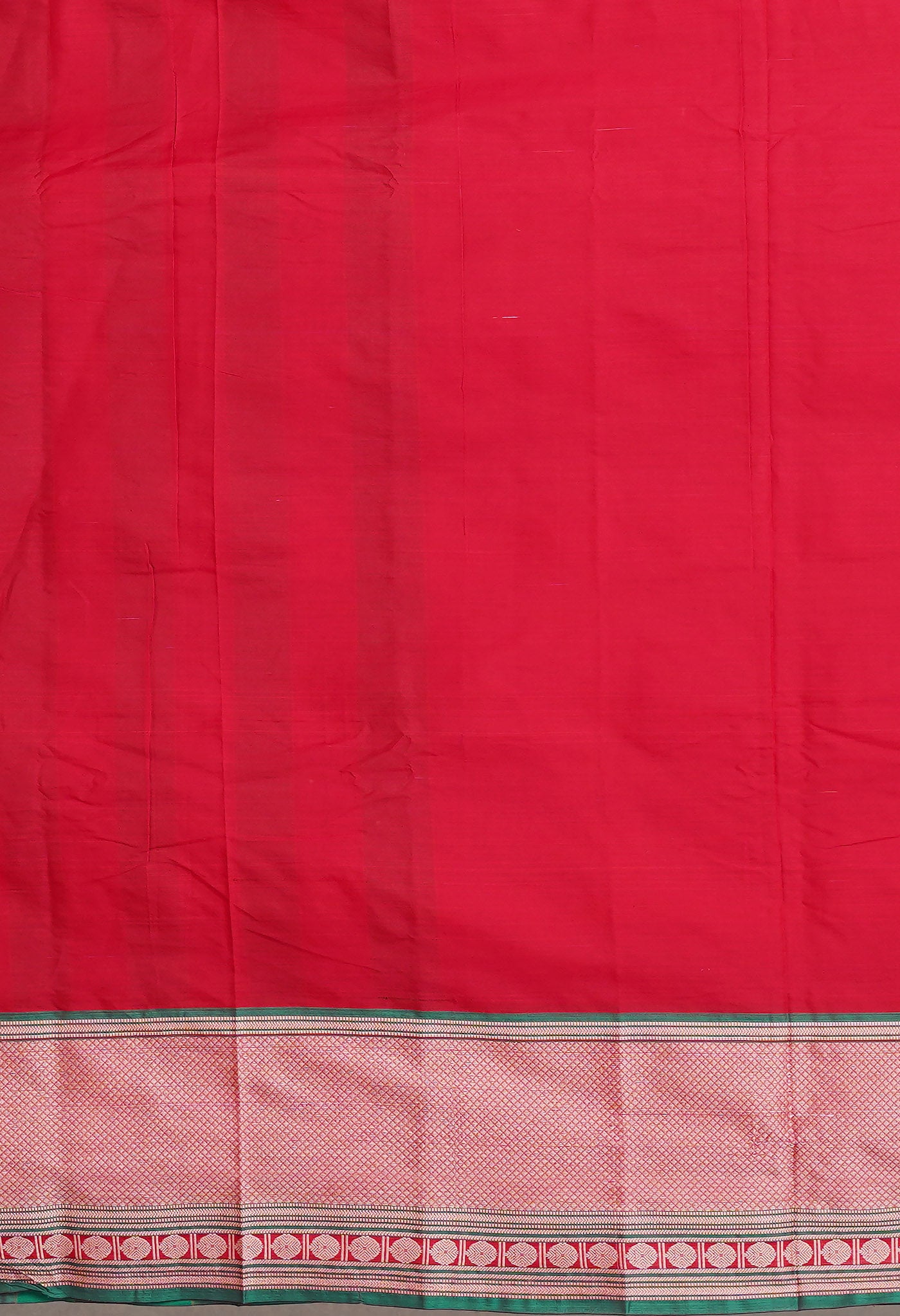 Red Pure Handloom Narayani Cotton Saree-UNM78262