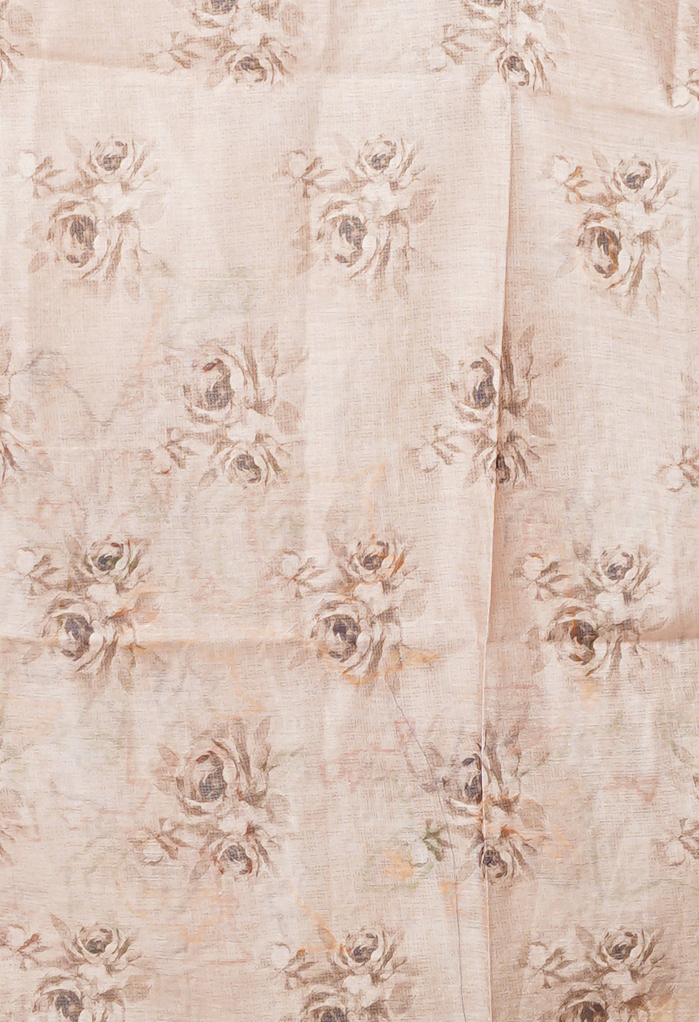 Cream Pure French Knot Work Kota Silk Saree-UNM78335