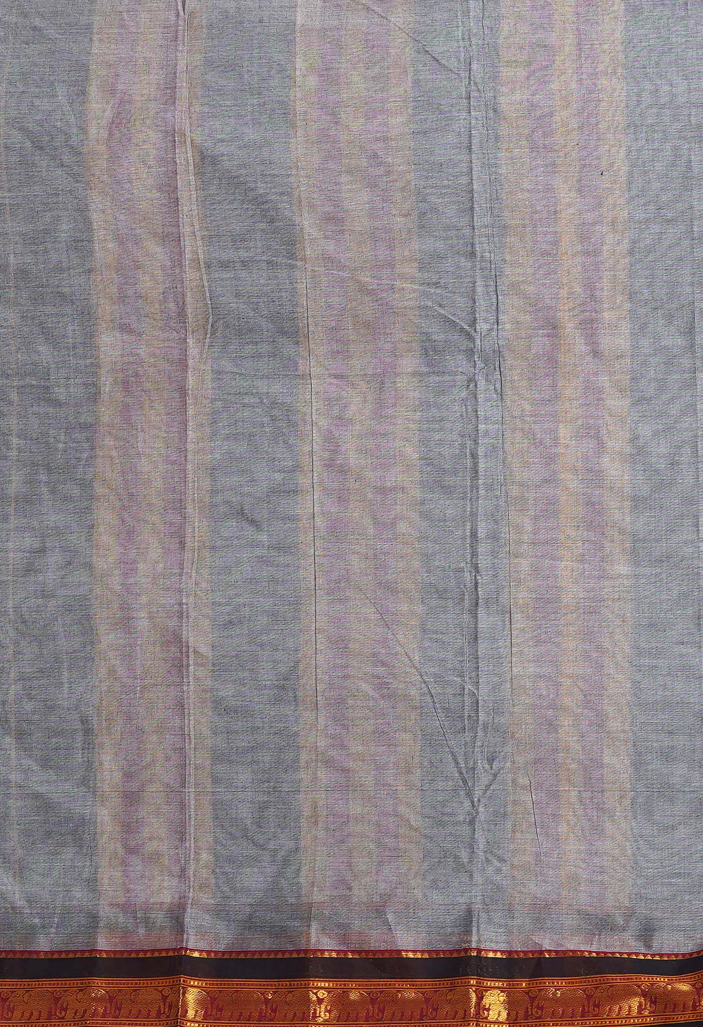 Grey Pure Handloom Narayani Cotton Saree-UNM78573