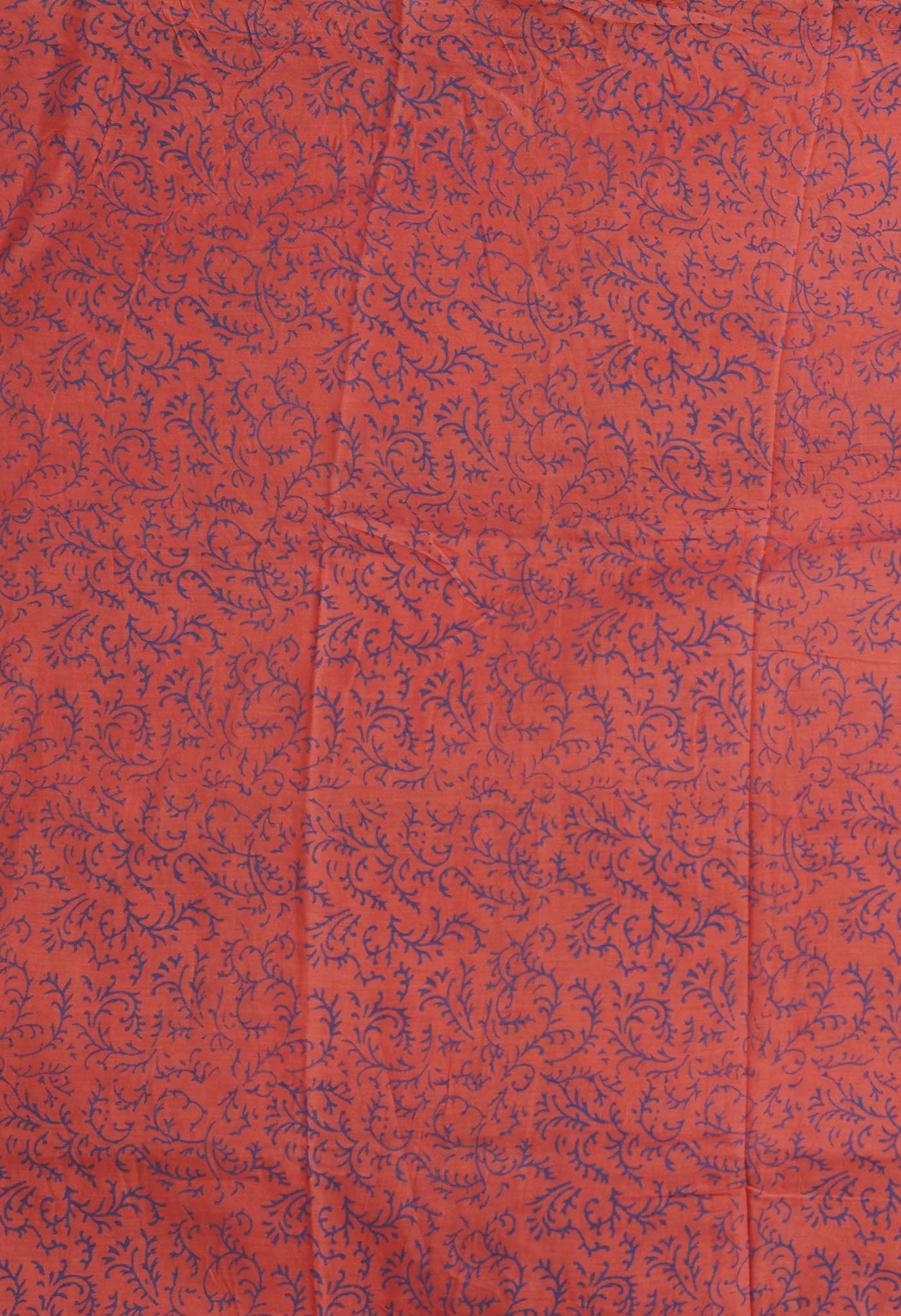 Brown Pure Block Printed Soft Cotton Saree-UNM78991