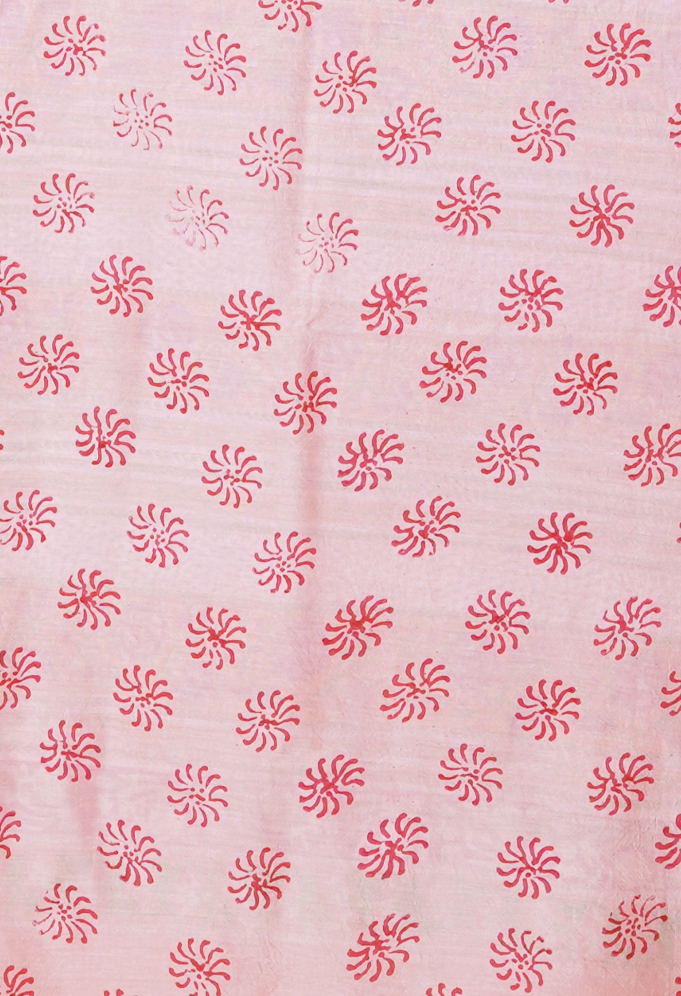 Pink Pure Hand Block Printed Chanderi Sico Saree-UNM79369