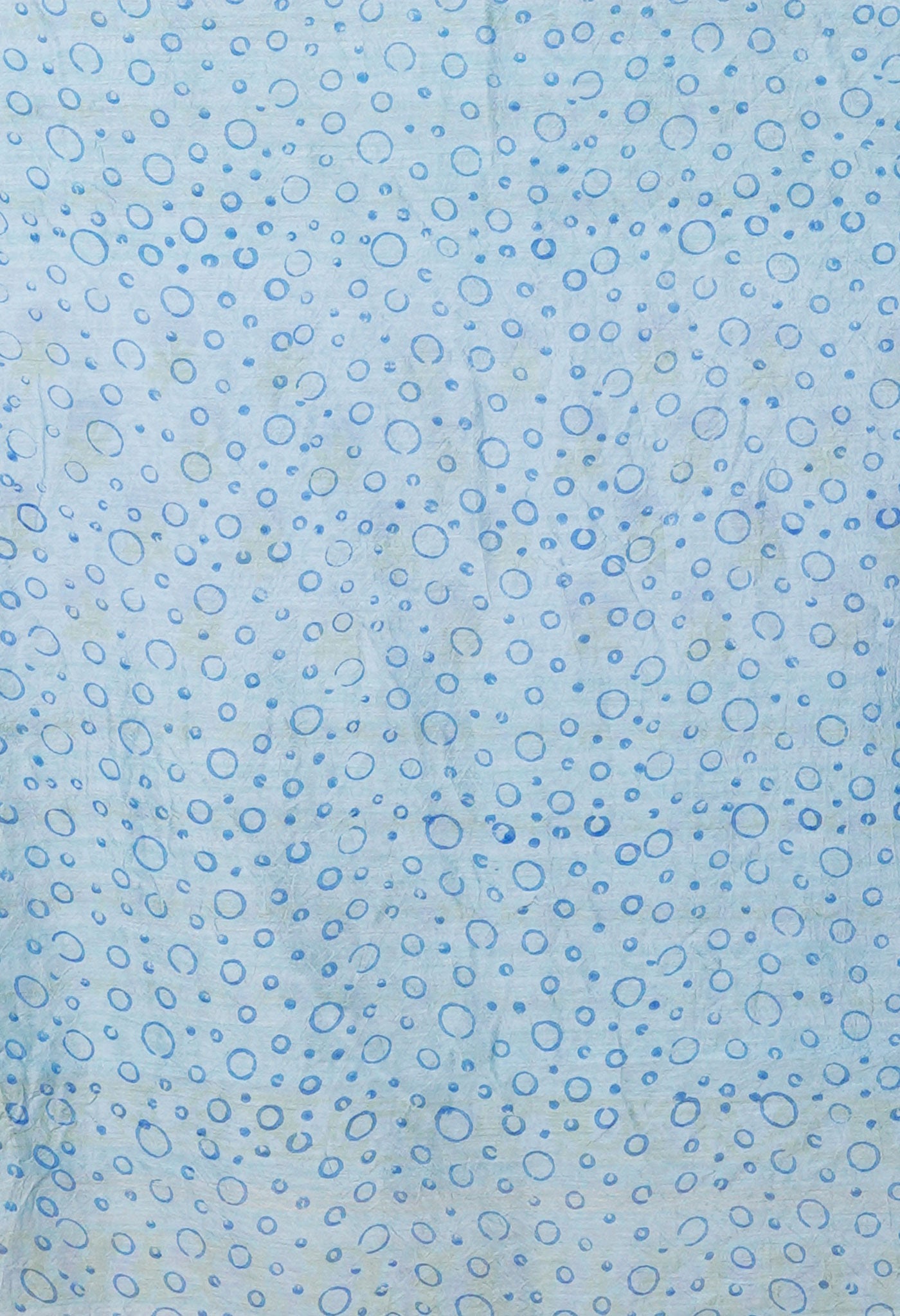 Blue Pure Hand Block Printed Chanderi Sico Saree-UNM79371