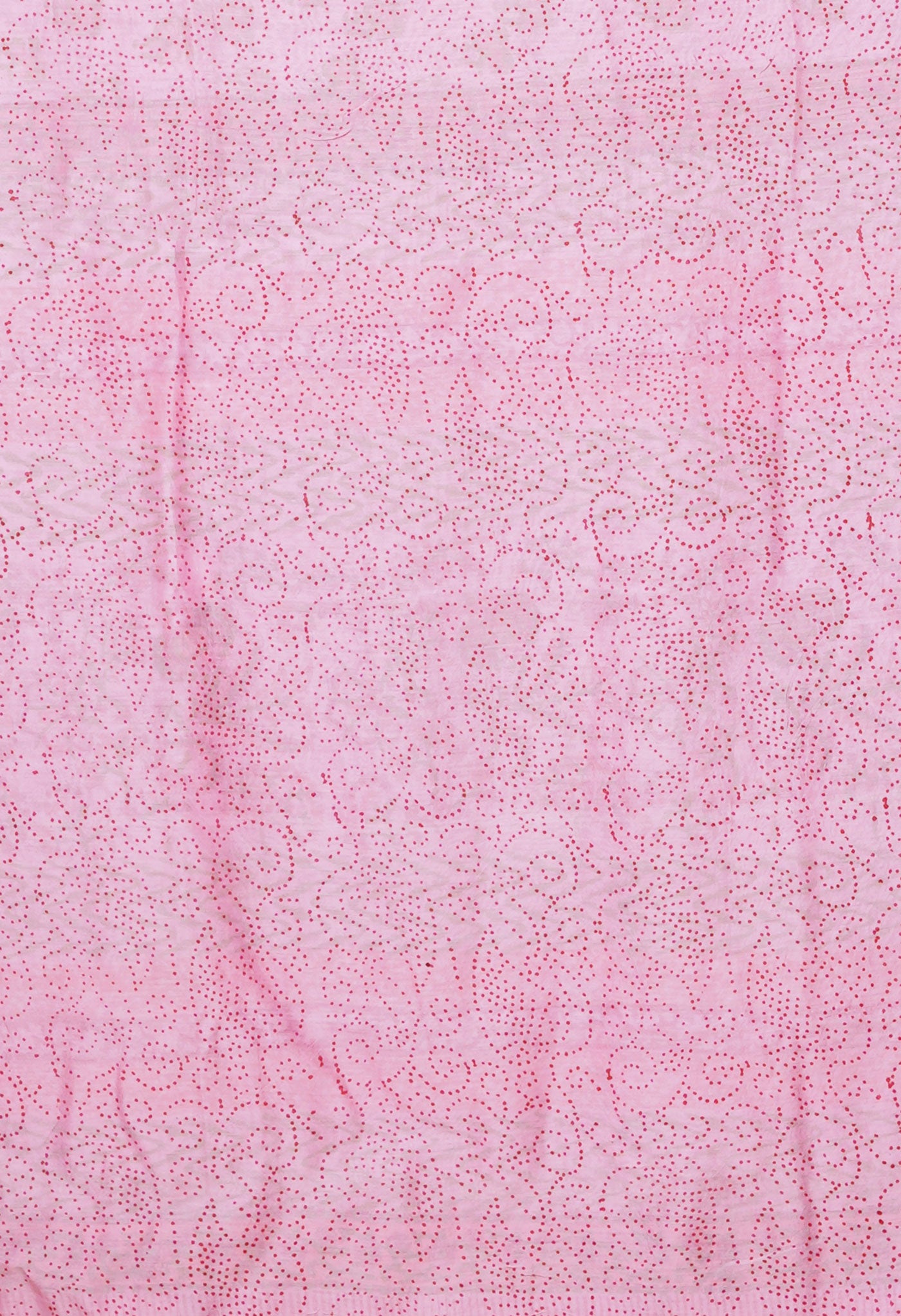 Pink Pure Hand Block Printed Chanderi Sico Saree-UNM79373