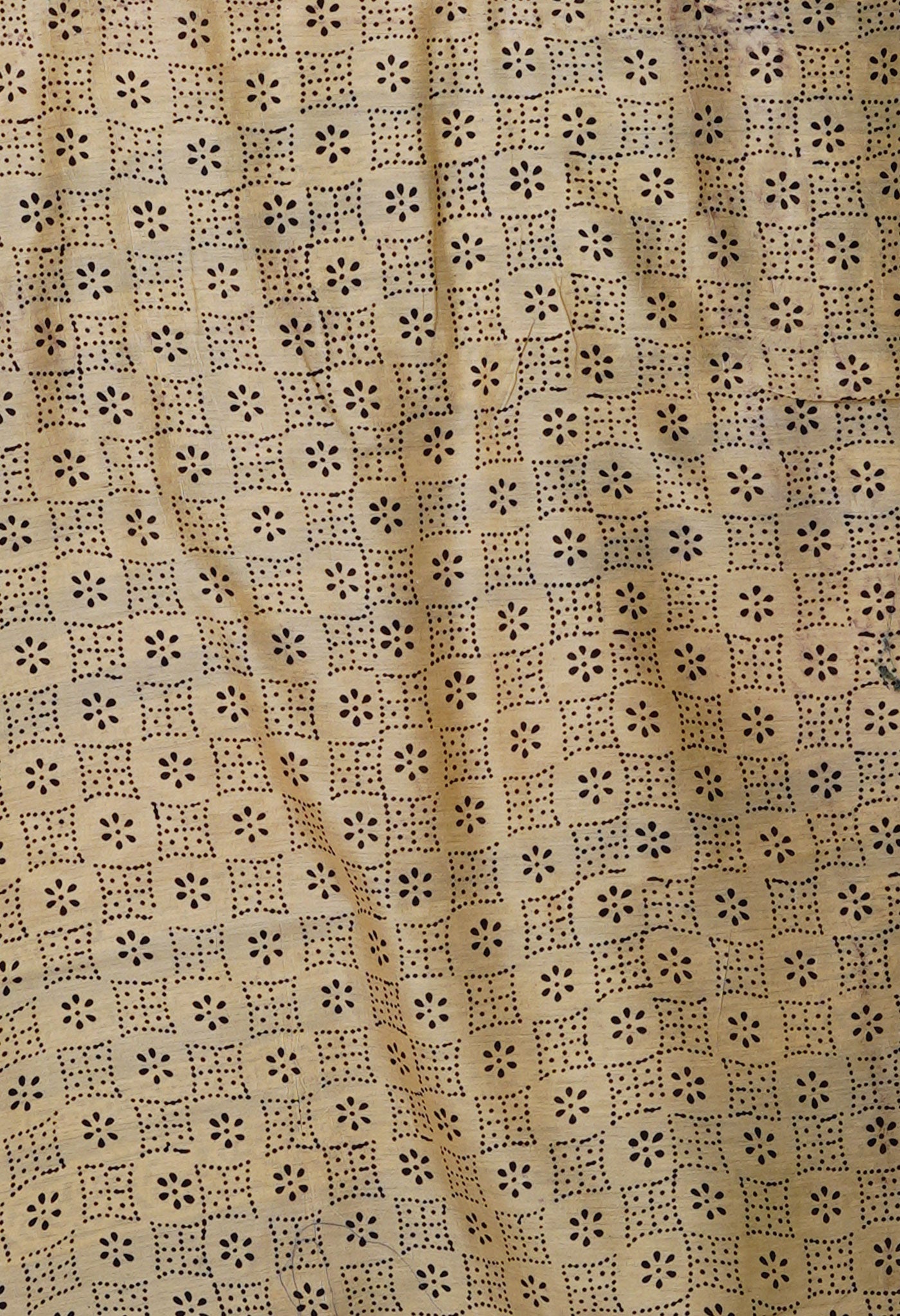 Green Pure Bandhani Bagru Block Printed Chanderi Sico Saree-UNM79782