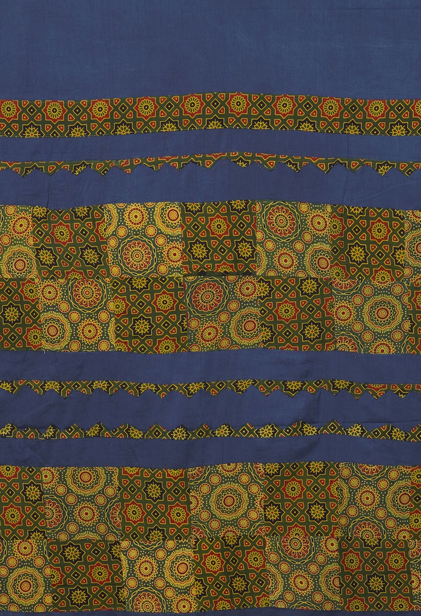 Blue Pure Applique Work Mulmul Cotton Saree-UNM80746