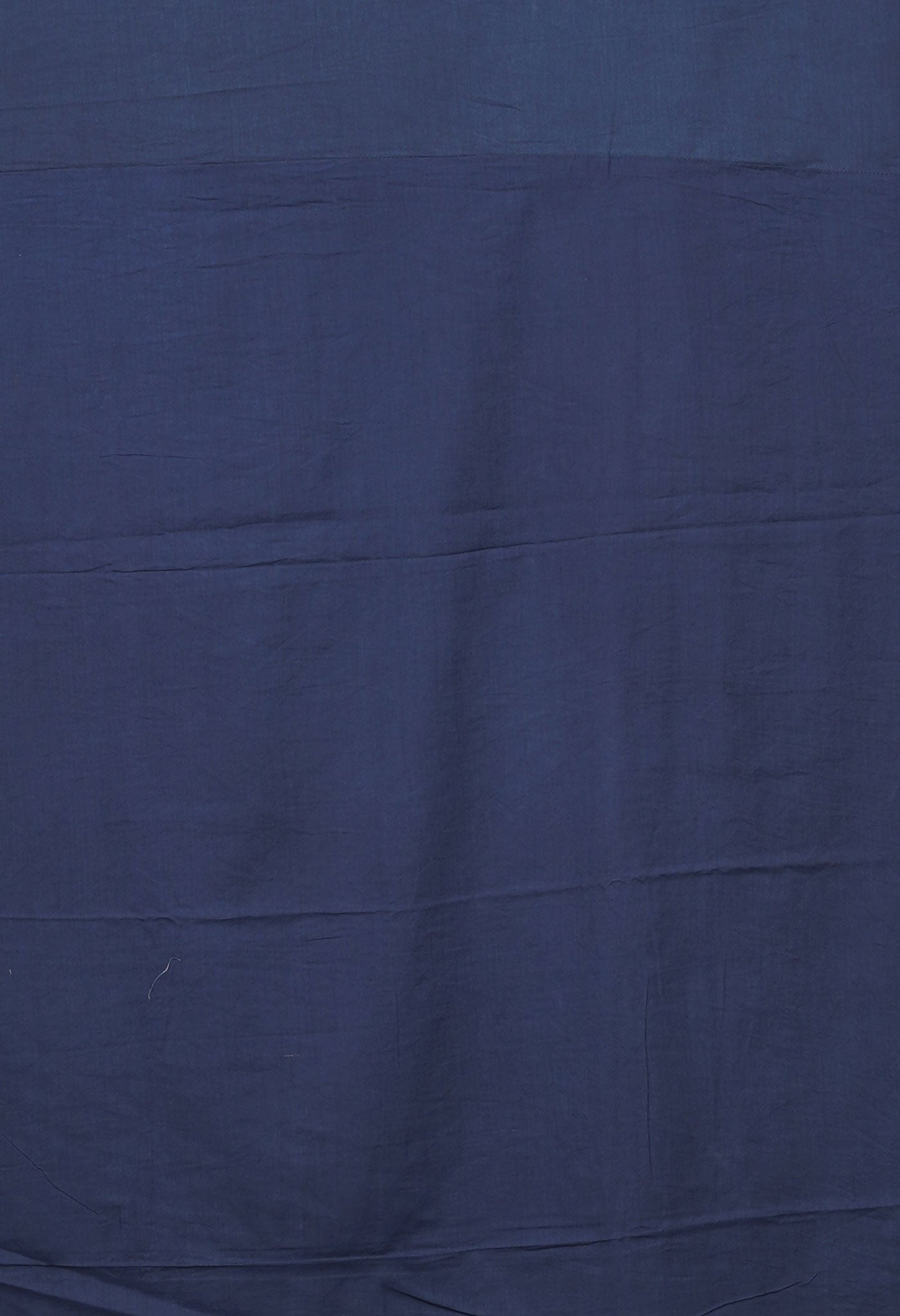 Blue Pure Applique Work Mulmul Cotton Saree-UNM80746