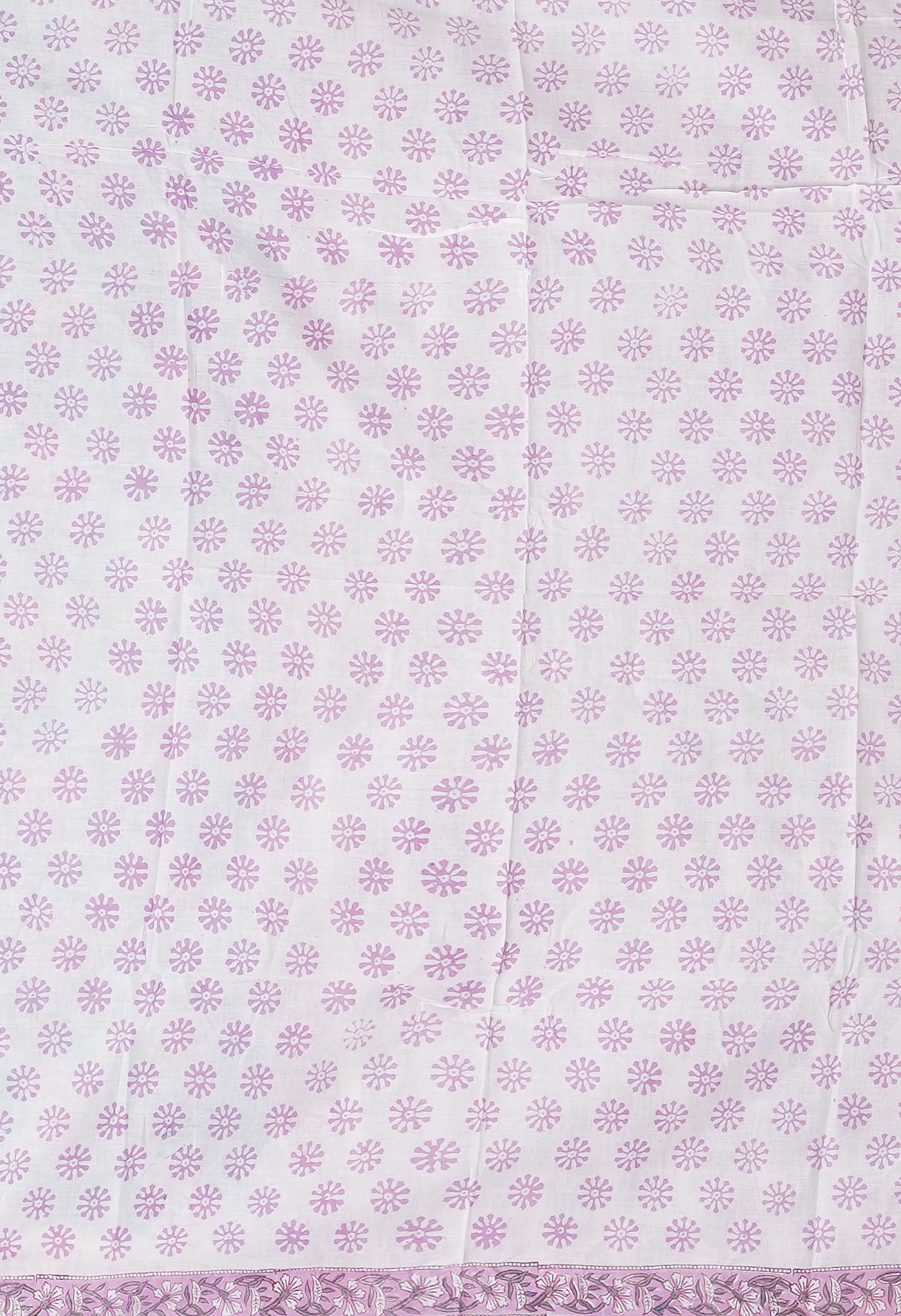 Turquoise Green Pure Hand Block Printed Chanderi Sico Saree-UNM81643