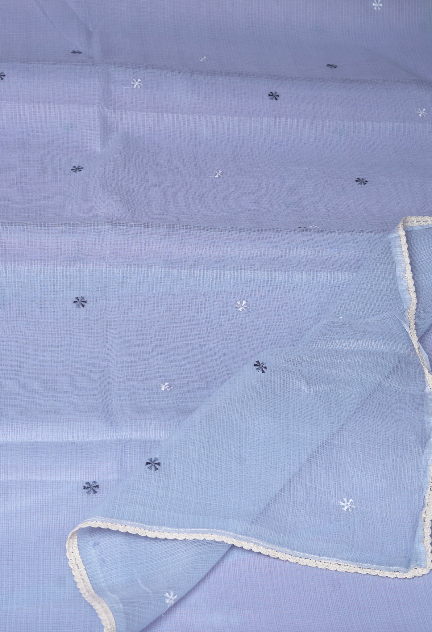 Grey Pure Emboridery Kota Saree-UNM82479