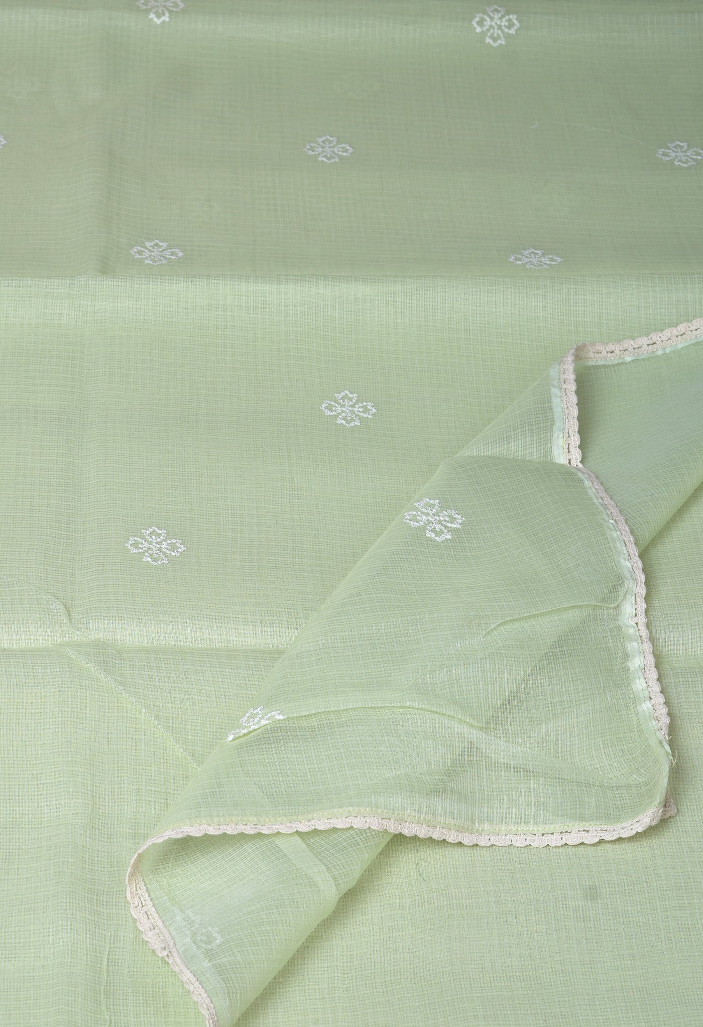 Green Pure Emboridery Kota Saree-UNM82495
