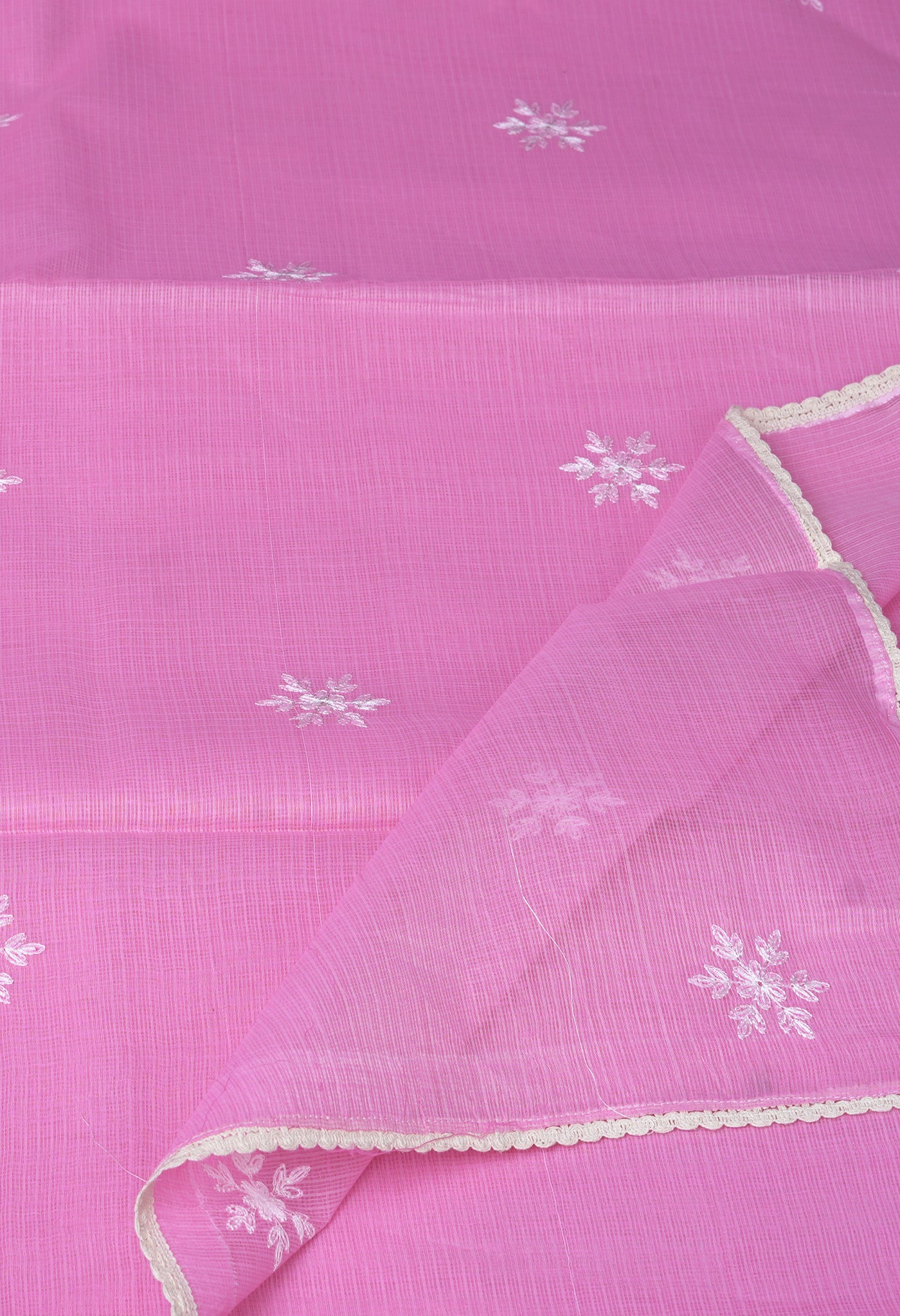 Pink Pure Emboridery Kota Saree-UNM82496
