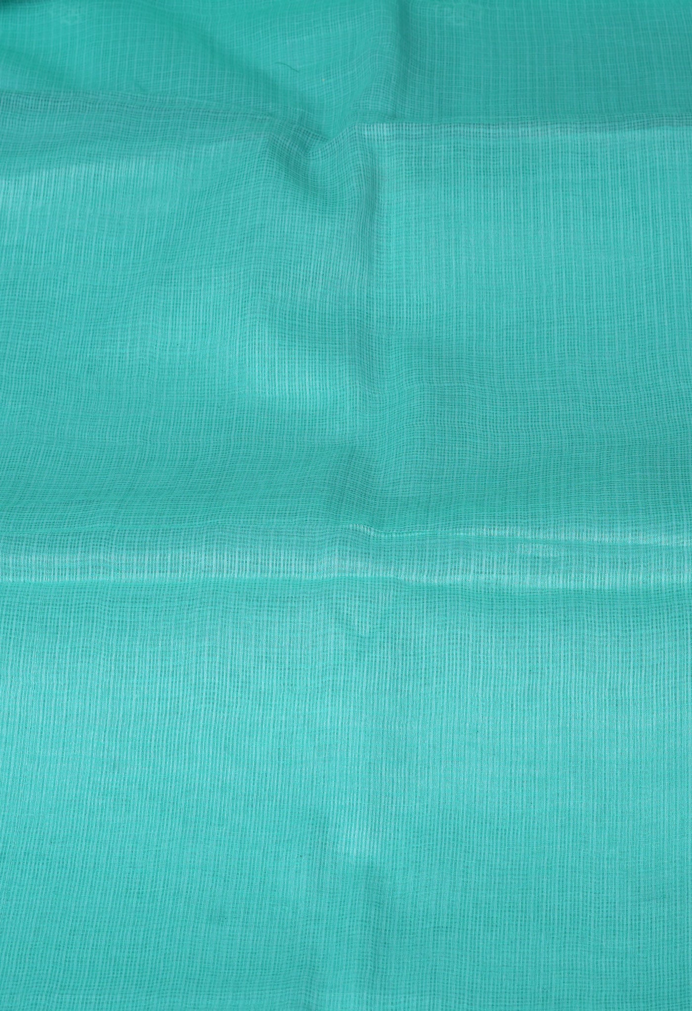 Turquoise Green Pure Emboridery Kota Saree-UNM82497