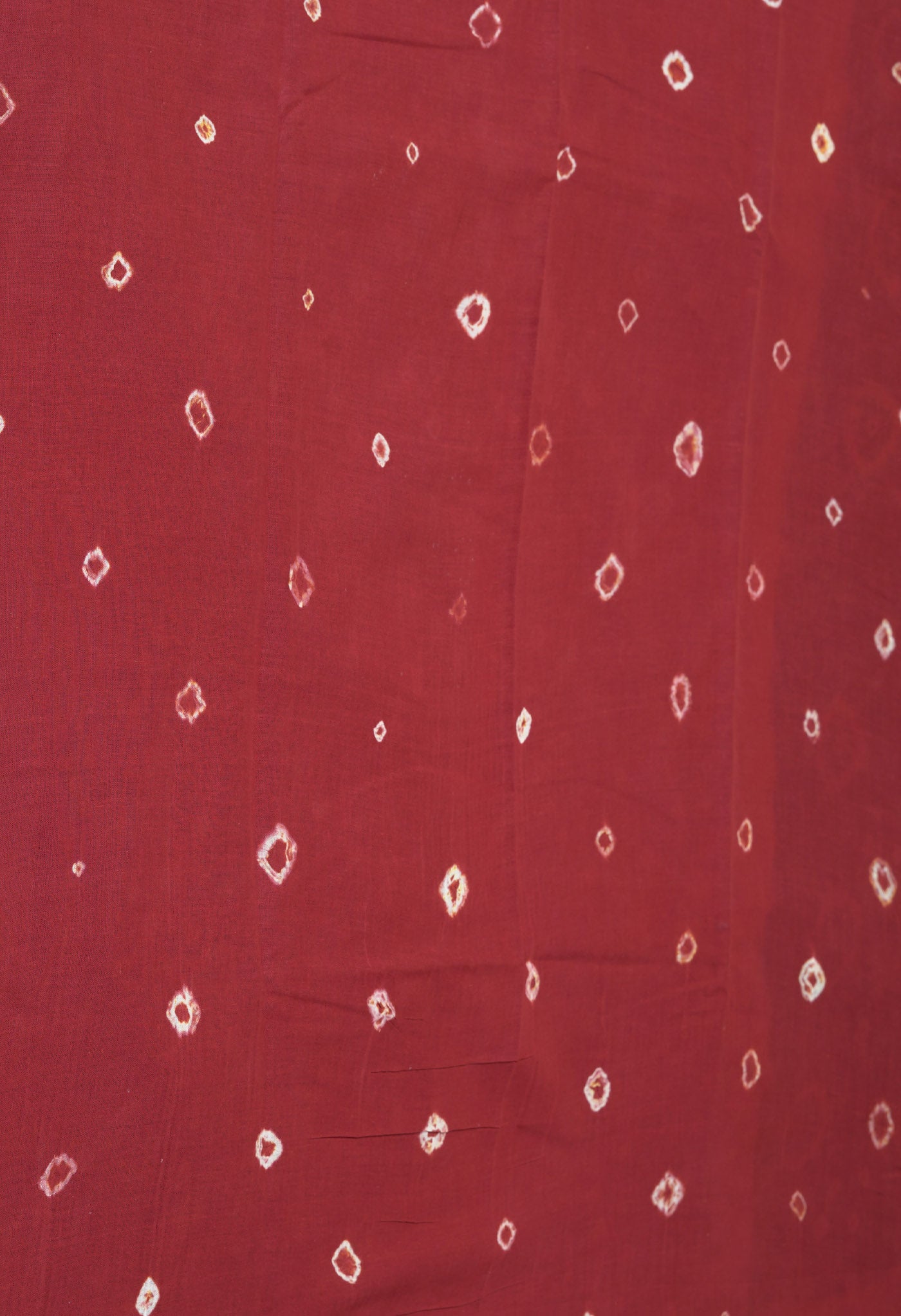 Black-Red Pure Bandhani Tie & Dye Soft Mulmul Cotton Saree-UNM82877