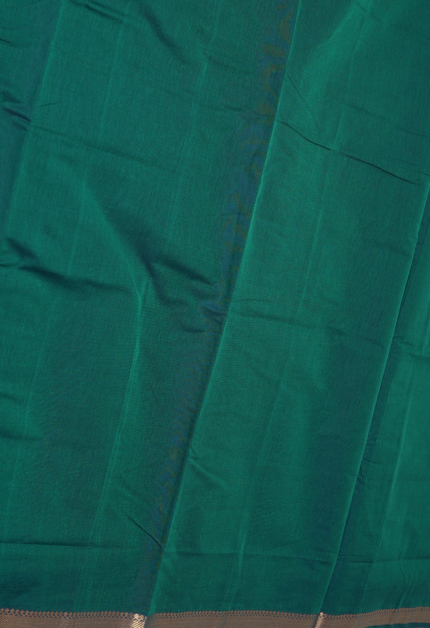 Bottel Green Pure Plain Mangalgiri Cotton Saree-UNM82880