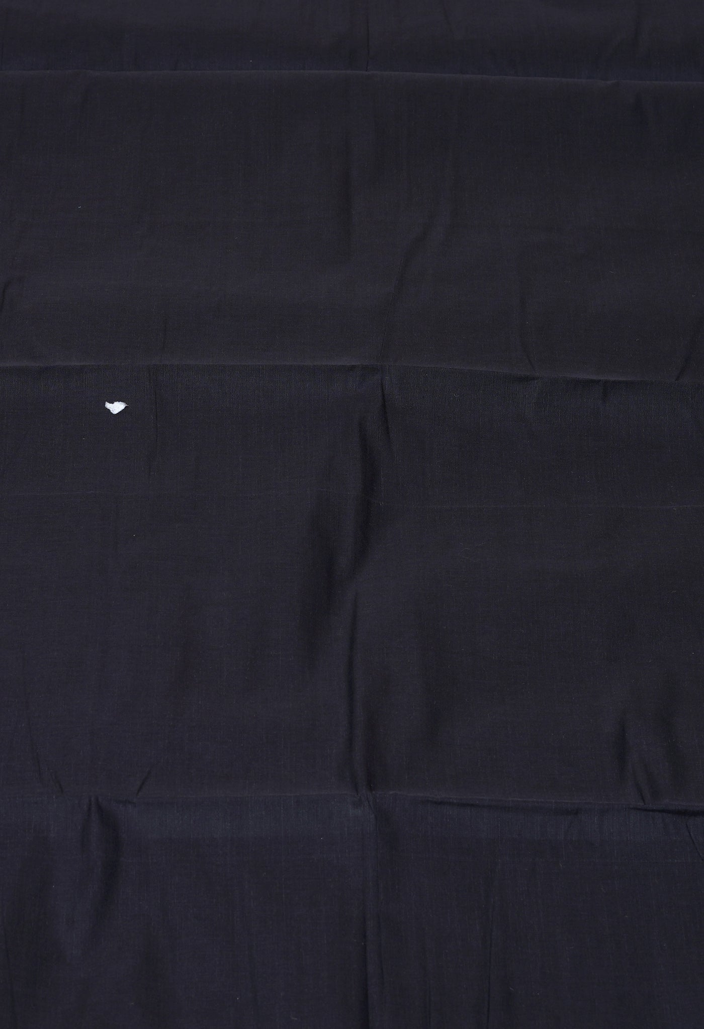Black Pure Plain Mangalgiri Cotton Saree-UNM82885