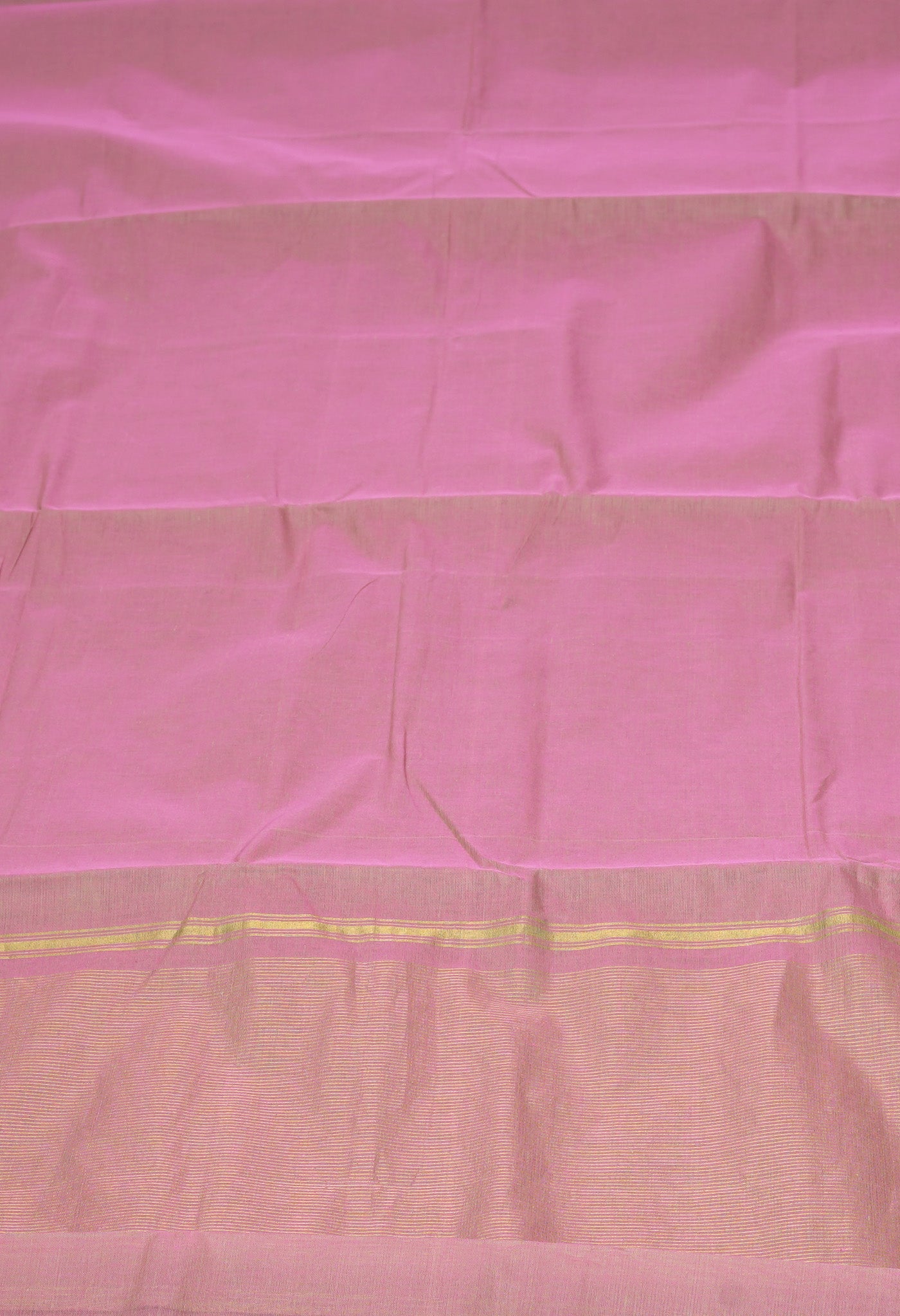 Pink Pure Plain Mangalgiri Cotton Saree-UNM82888