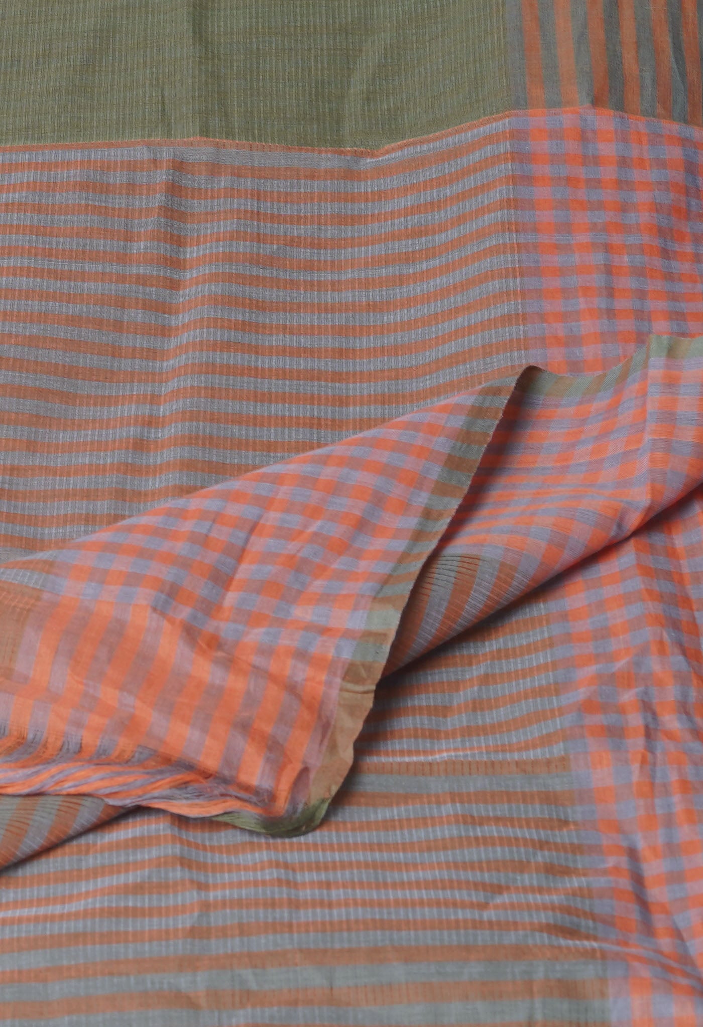 Green Pure Plain Pavani Mangalgiri Cotton Saree-UNM83134